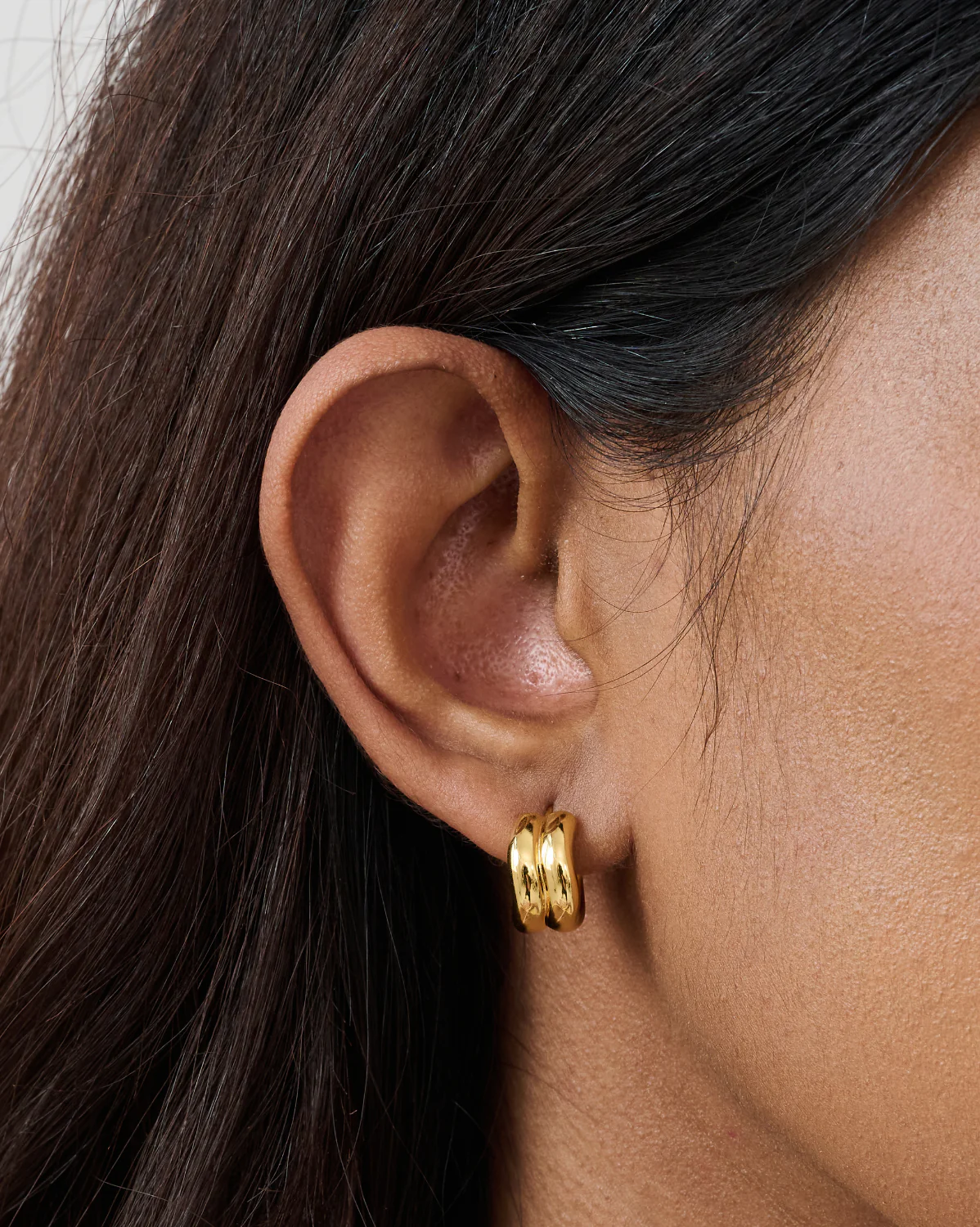 Serena Bold Wave Hoops - Image 2