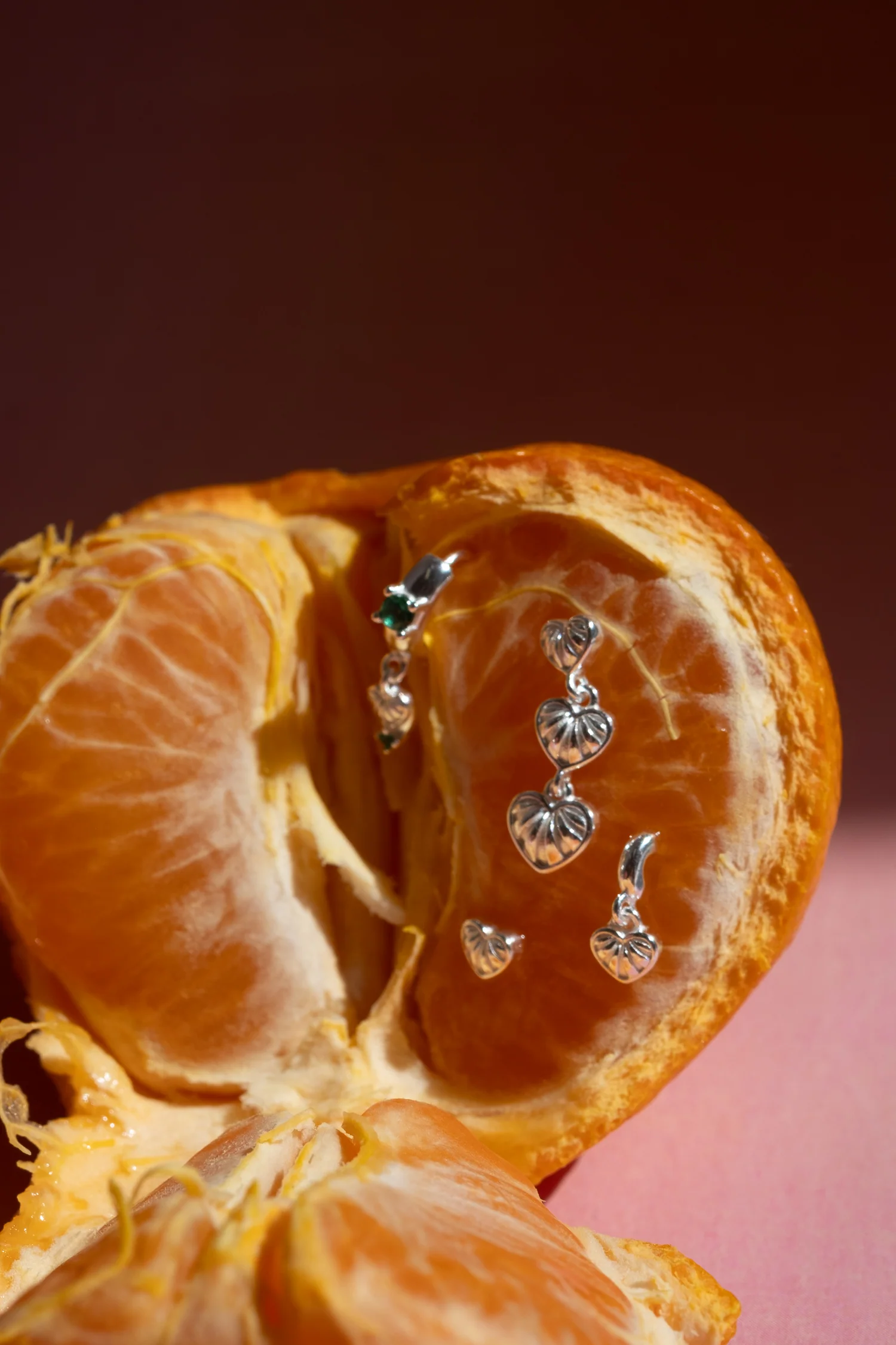 Simone Vintage Heart Earrings Set - Sterling Silver - Image 8