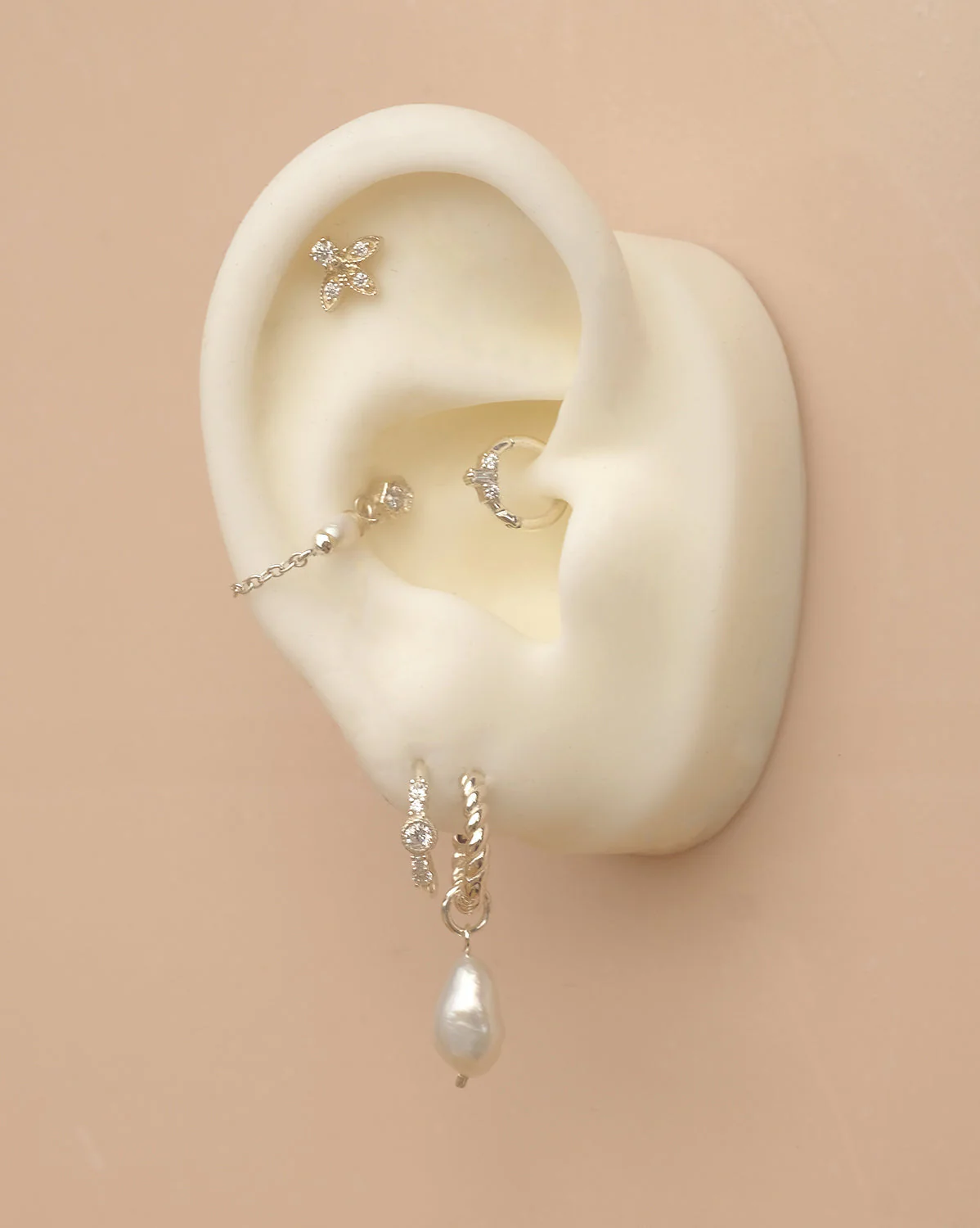 Siria Single Hoop - Sterling Silver - Image 3
