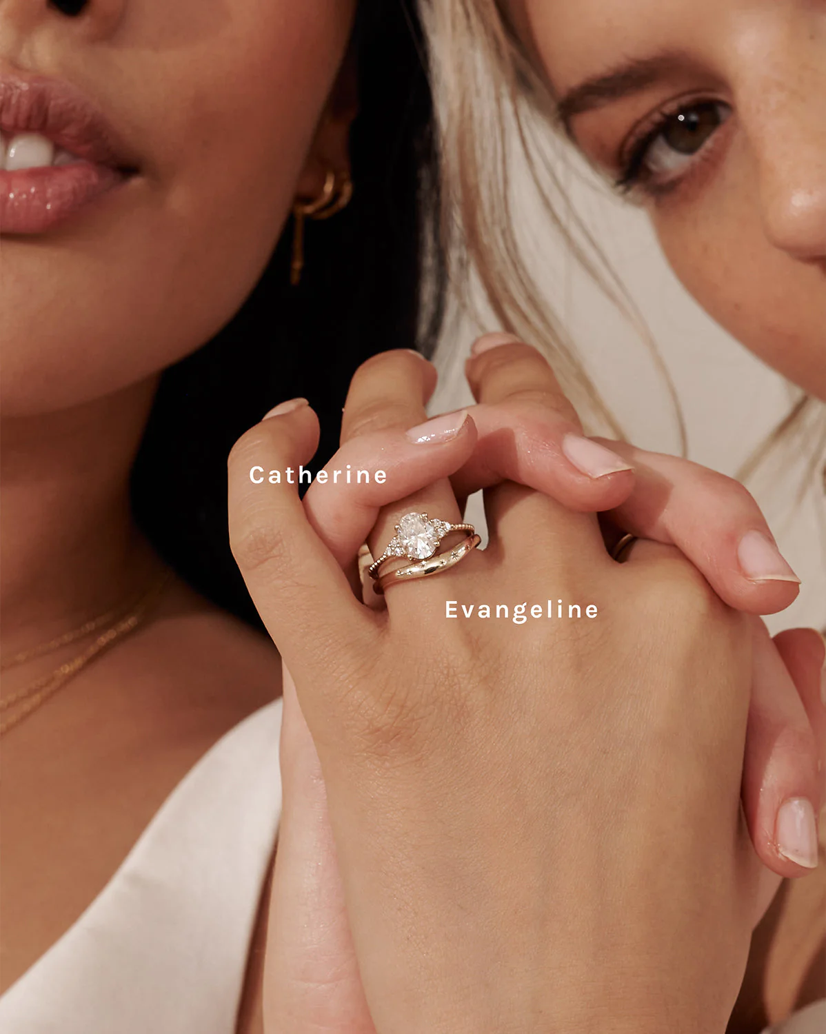 Solid Gold Catherine Oval Ring - Image 10