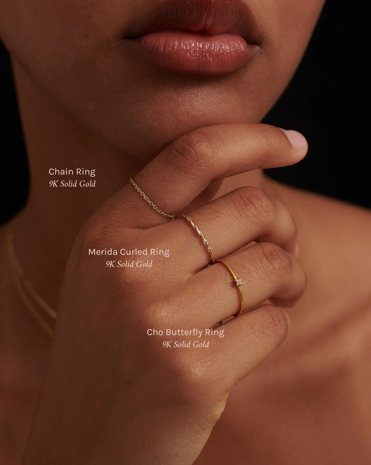Solid Gold Cho Butterfly Ring - Image 2