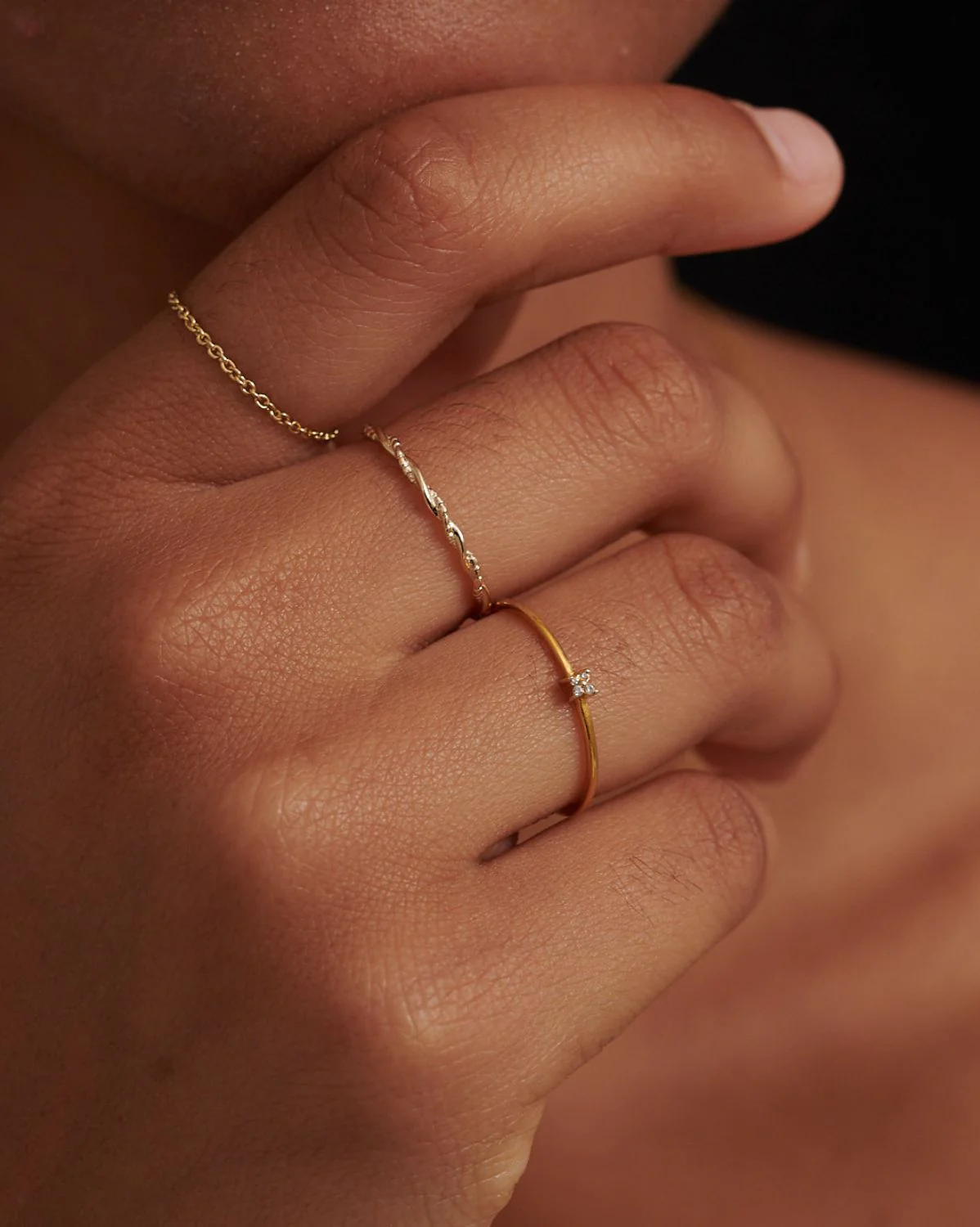 Solid Gold Cho Butterfly Ring - Image 4