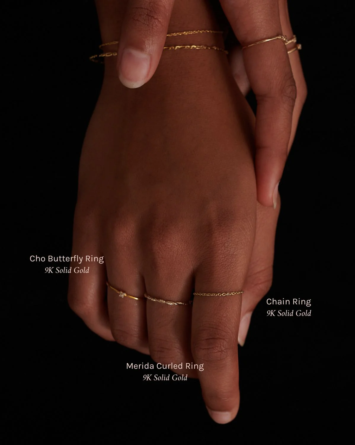 Solid Gold Cho Butterfly Ring - Image 6