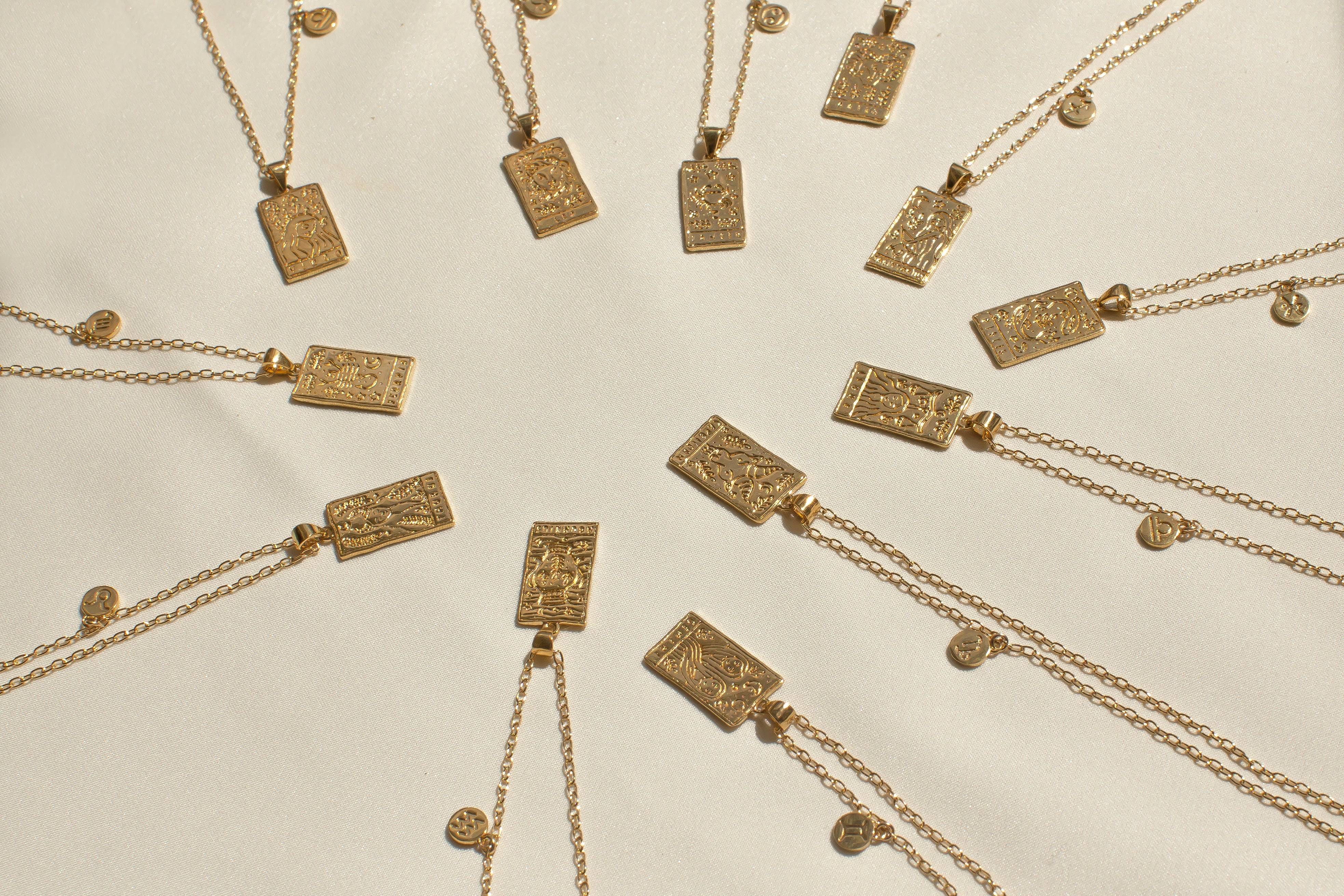 Solid Gold Custom Zodiac Necklace - Image 8