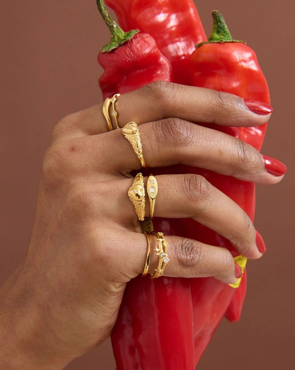 Solid Gold Elira Sparkle Ring - Image 9