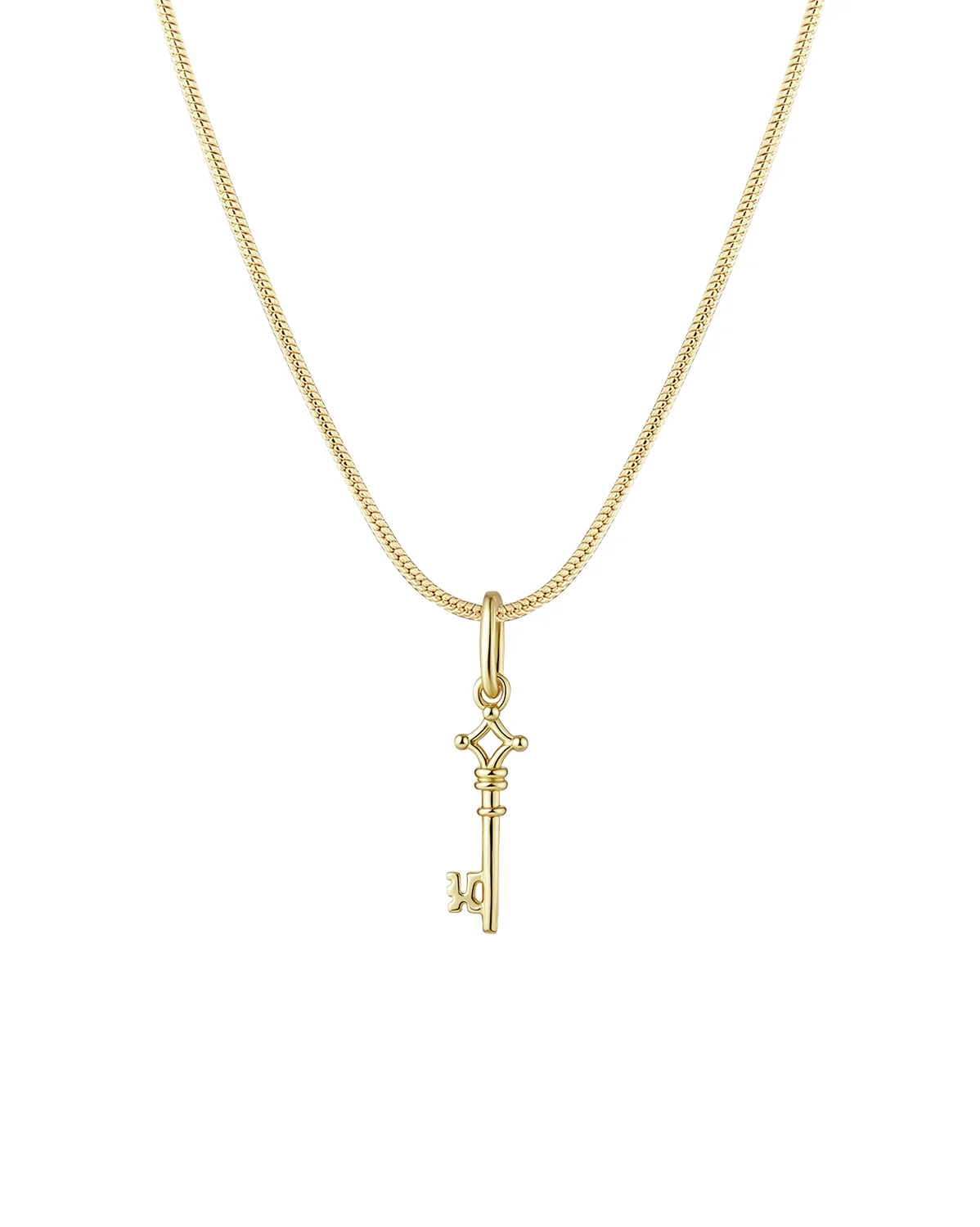 Solid Gold Eren’s Key Necklace