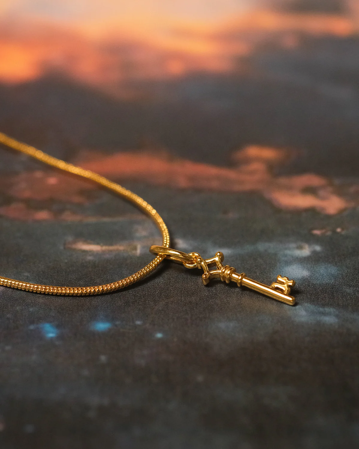 Solid Gold Eren’s Key Necklace - Image 5