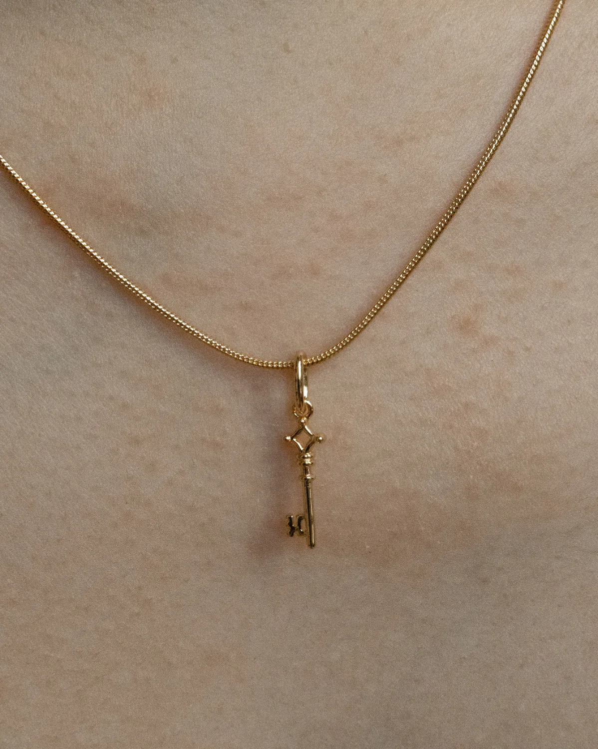 Solid Gold Eren’s Key Necklace - Image 6