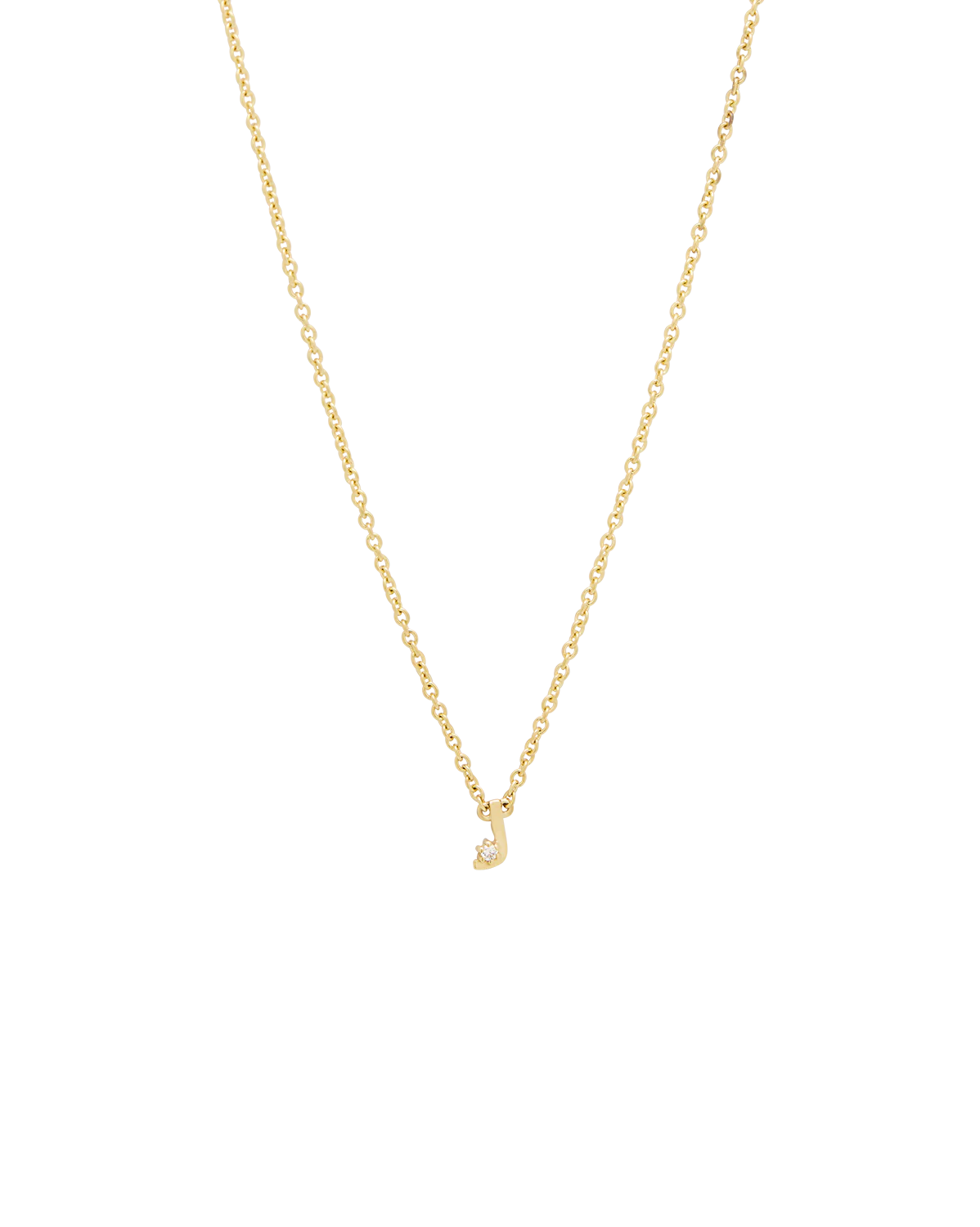 Solid Gold Initial Necklace - Image 20