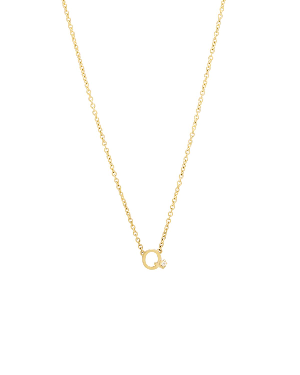 Solid Gold Initial Necklace - Image 27