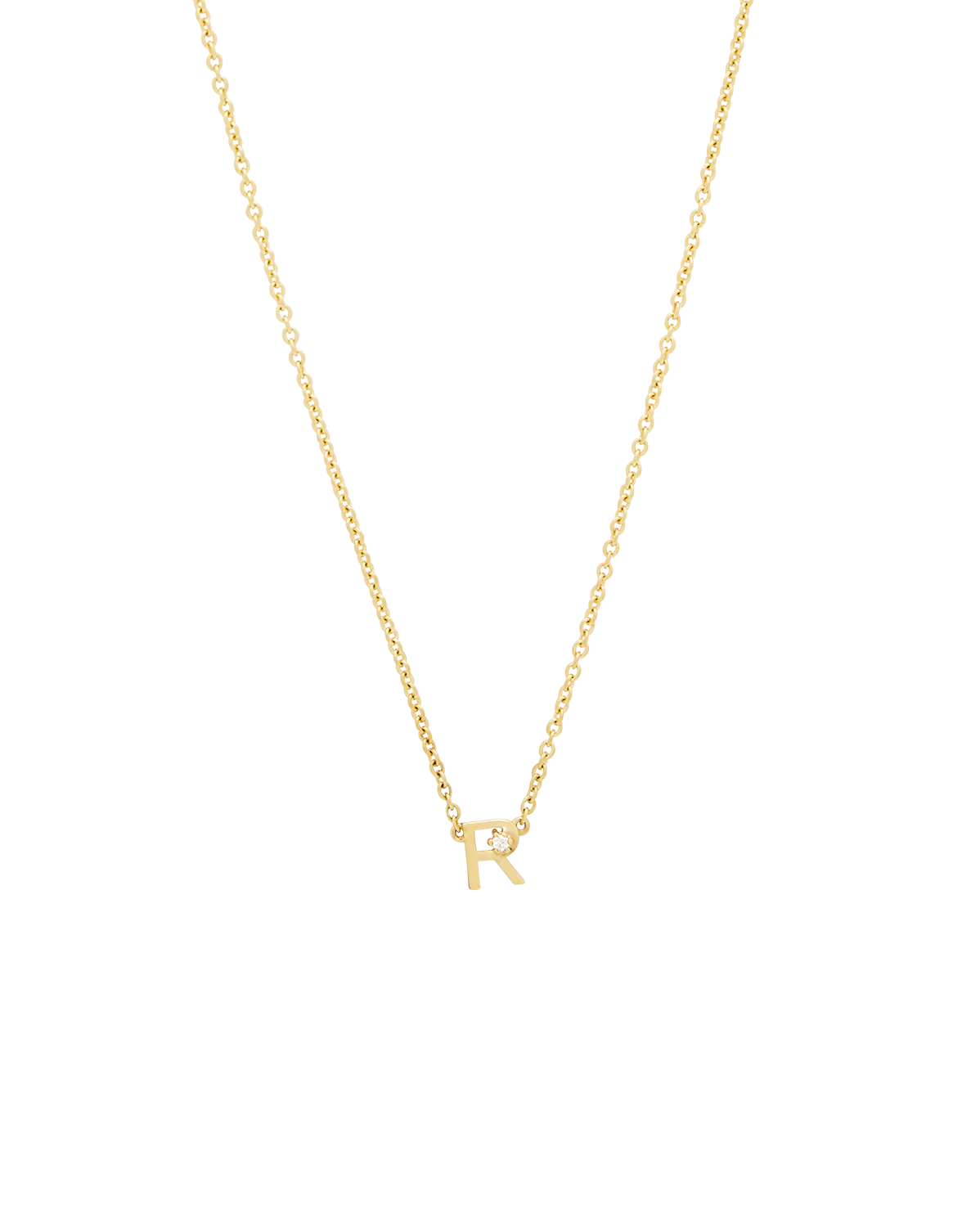 Solid Gold Initial Necklace - Image 28