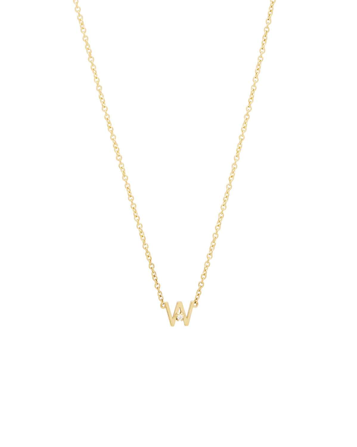 Solid Gold Initial Necklace - Image 33