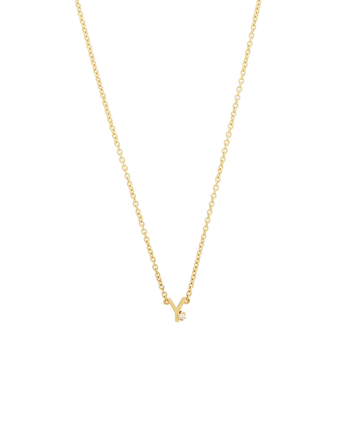 Solid Gold Initial Necklace - Image 35