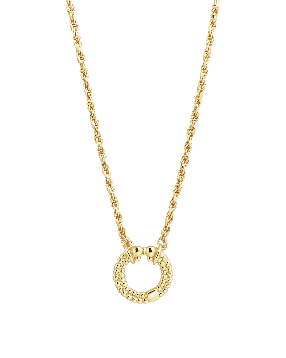 Solid Gold Kiki Carabiner Necklace