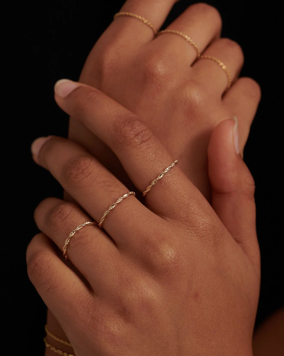 Solid Gold Merida Curled Ring - Image 4