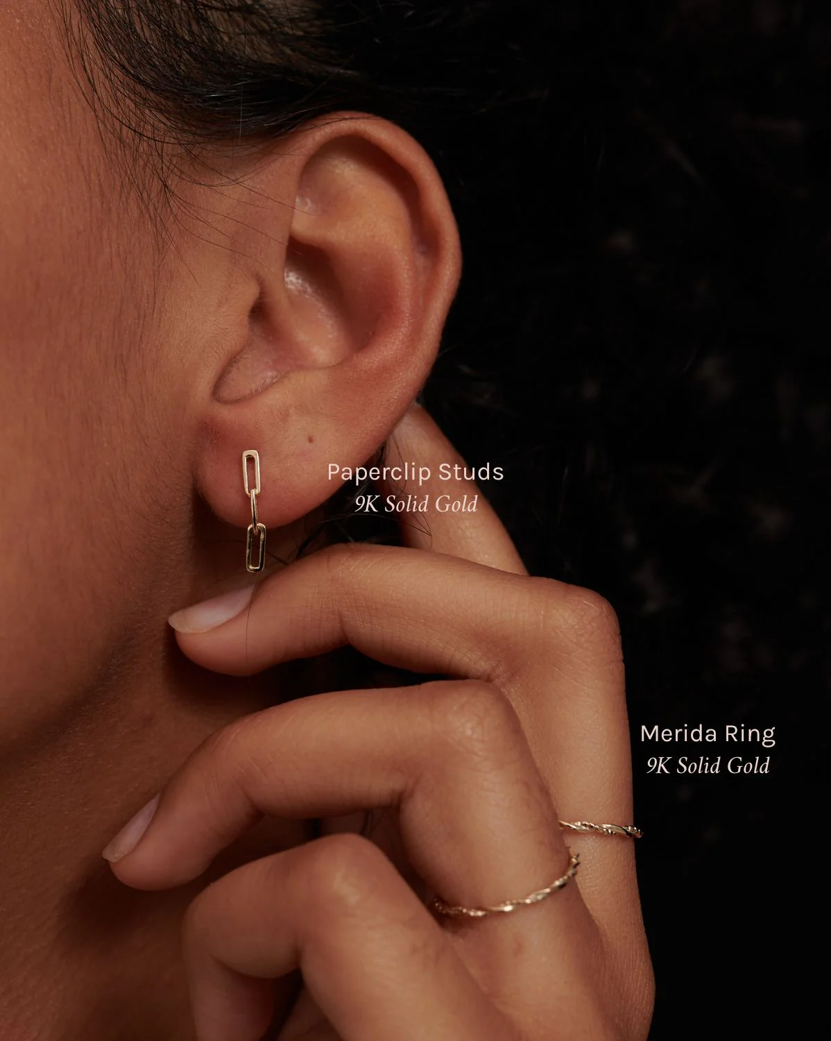 Solid Gold Merida Curled Ring - Image 8