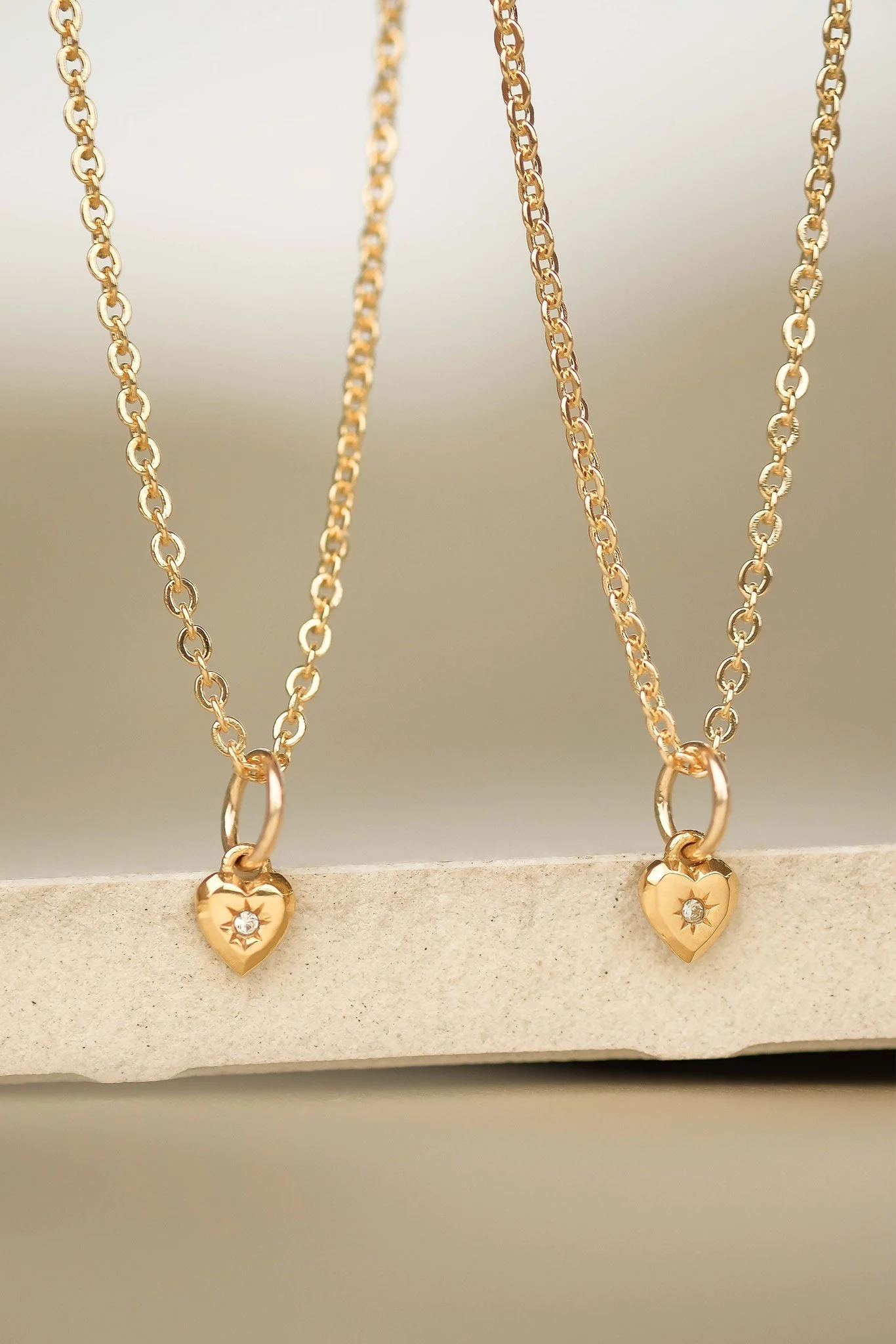 Solid Gold Mini Heart Charm - Image 2