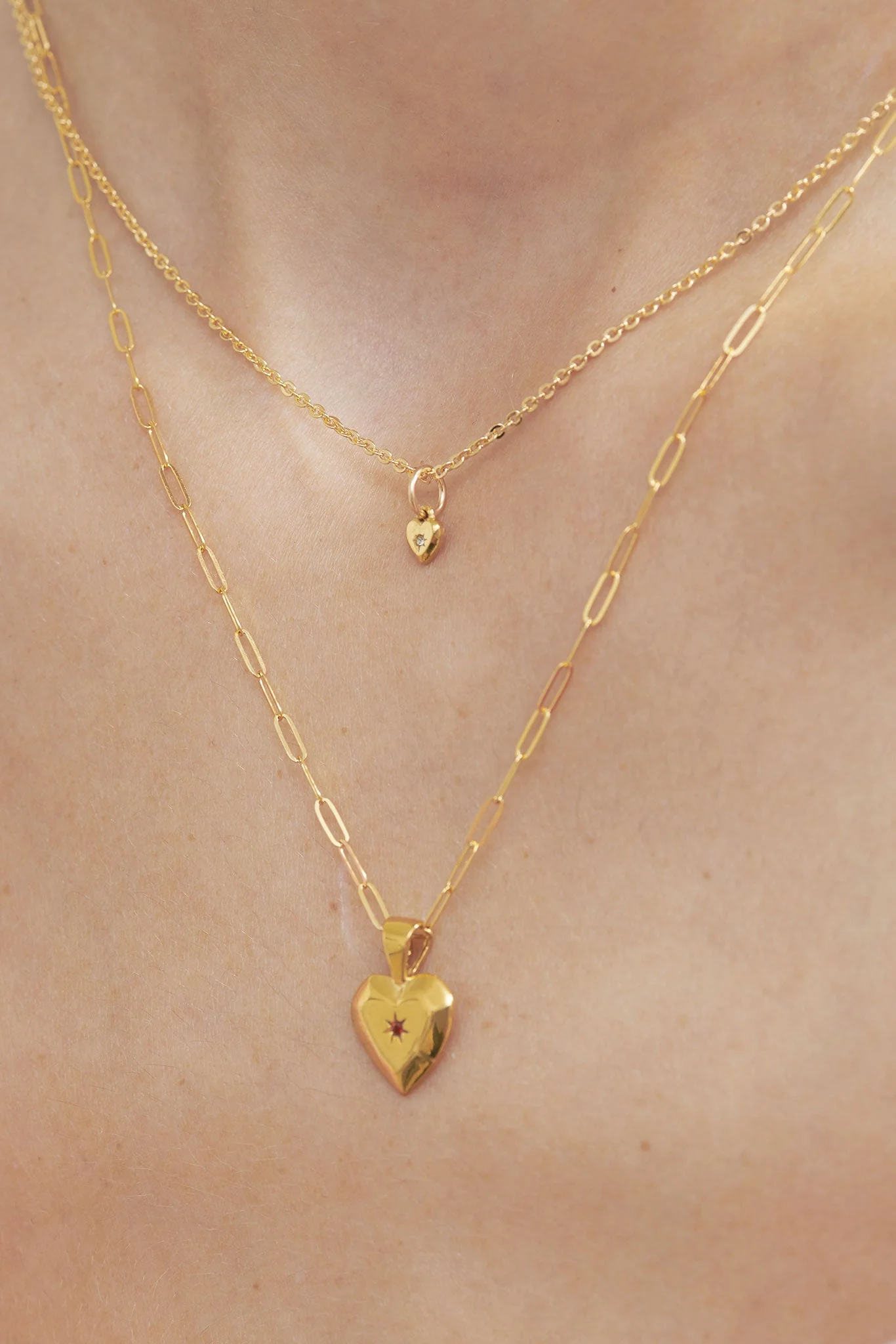 Solid Gold Mini Heart Charm - Image 7