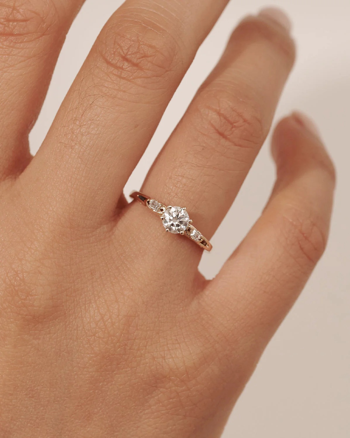 Solid Gold Nightingale Solitaire Ring - Image 10