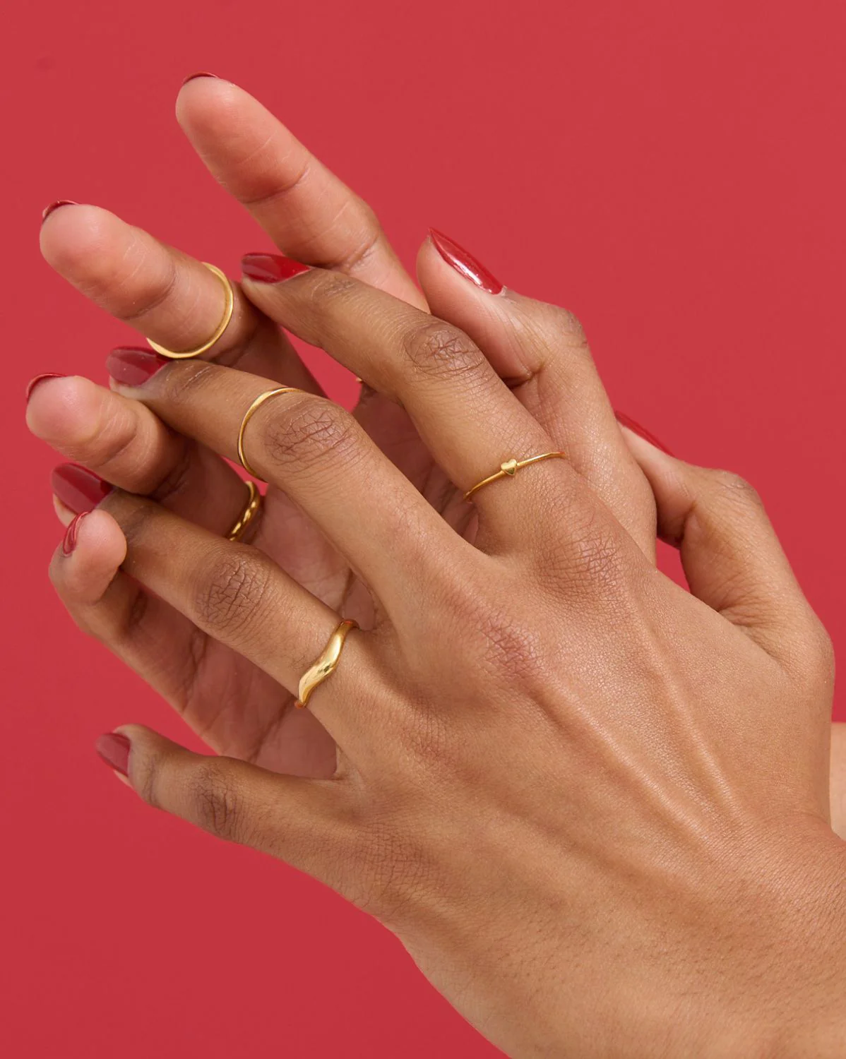 Solid Gold Romy Wave Ring - Image 10