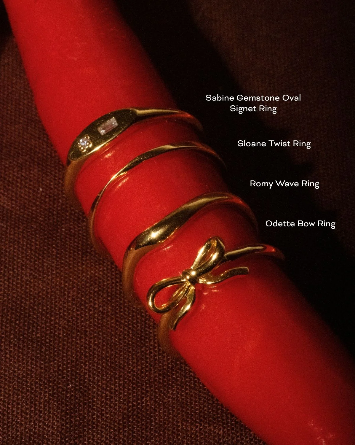 Solid Gold Sloane Twist Ring - Image 6