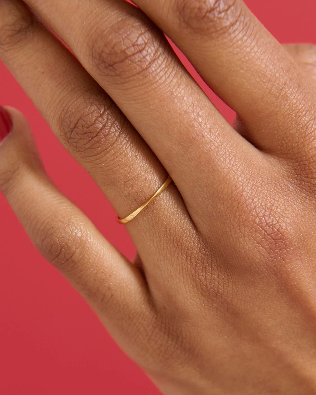 Solid Gold Sloane Twist Ring - Image 8