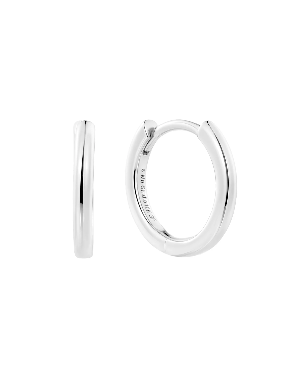 Sophie Essential Huggies - 12mm - Sterling Silver