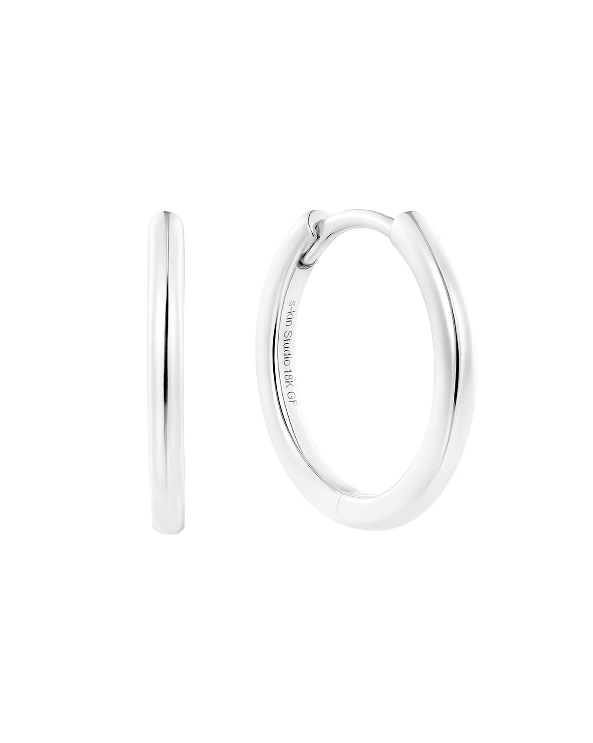 Sophie Essential Huggies - 15mm - Sterling Silver