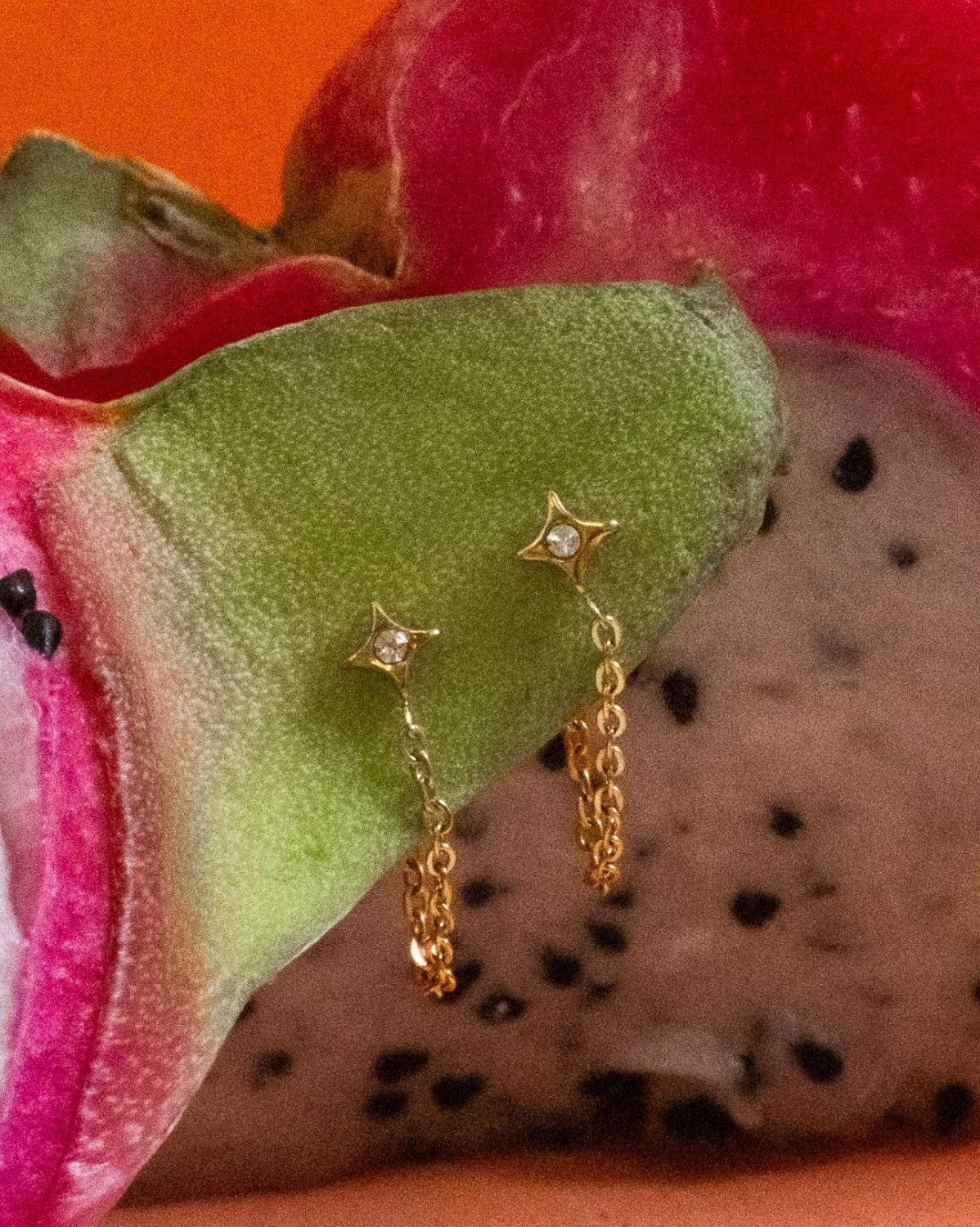 Sparkle Chain Studs - Image 3