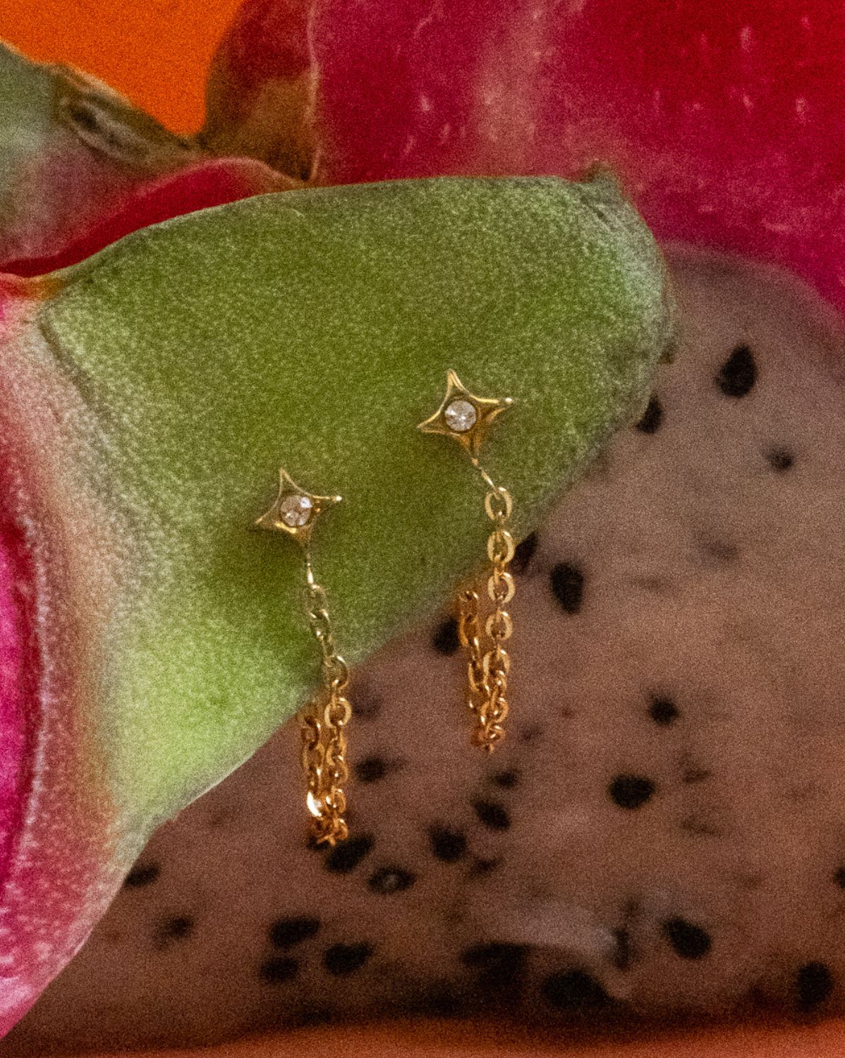Sparkle Chain Studs - Image 4
