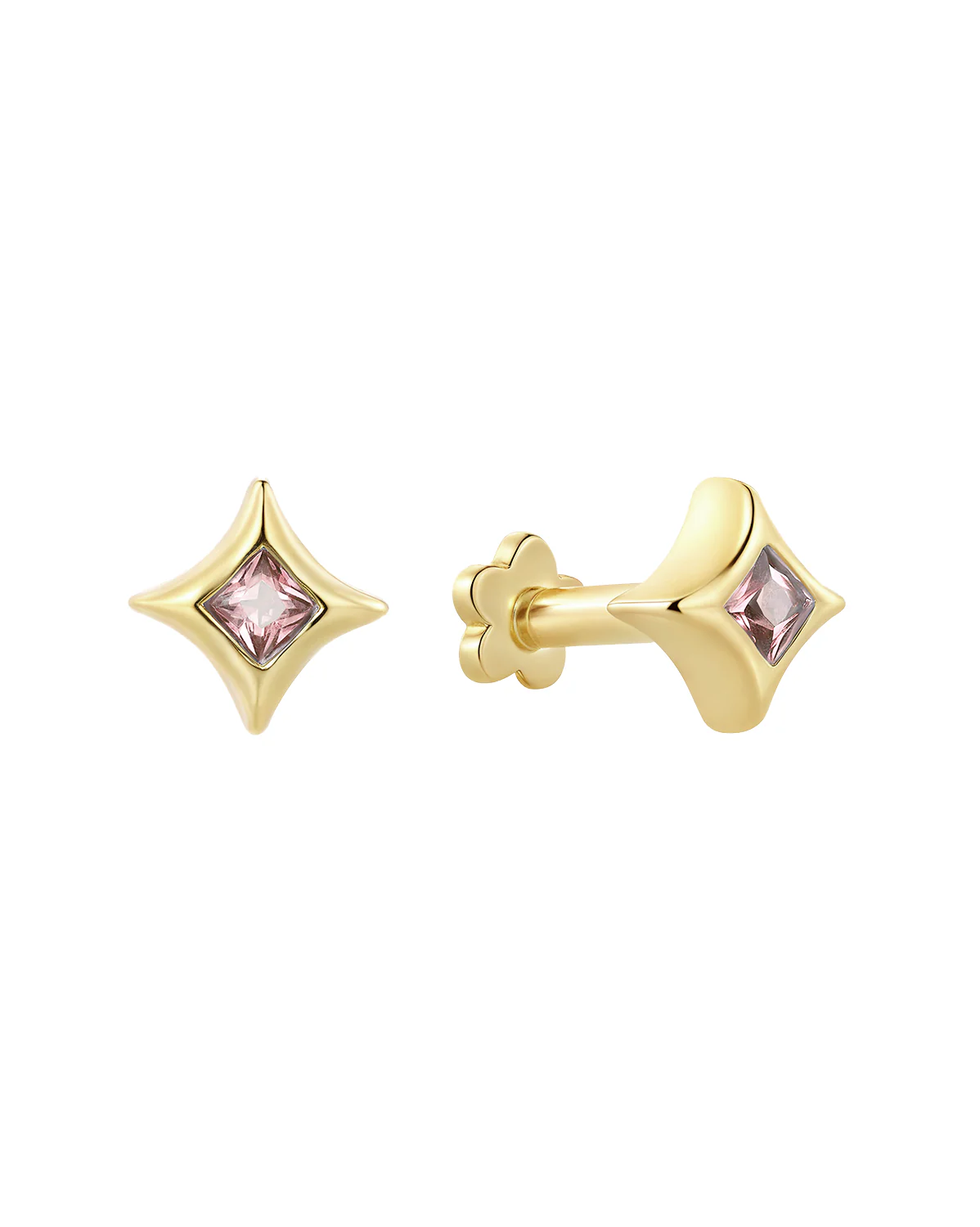 Sparkle Piercing -Alexandrite CZ (June)