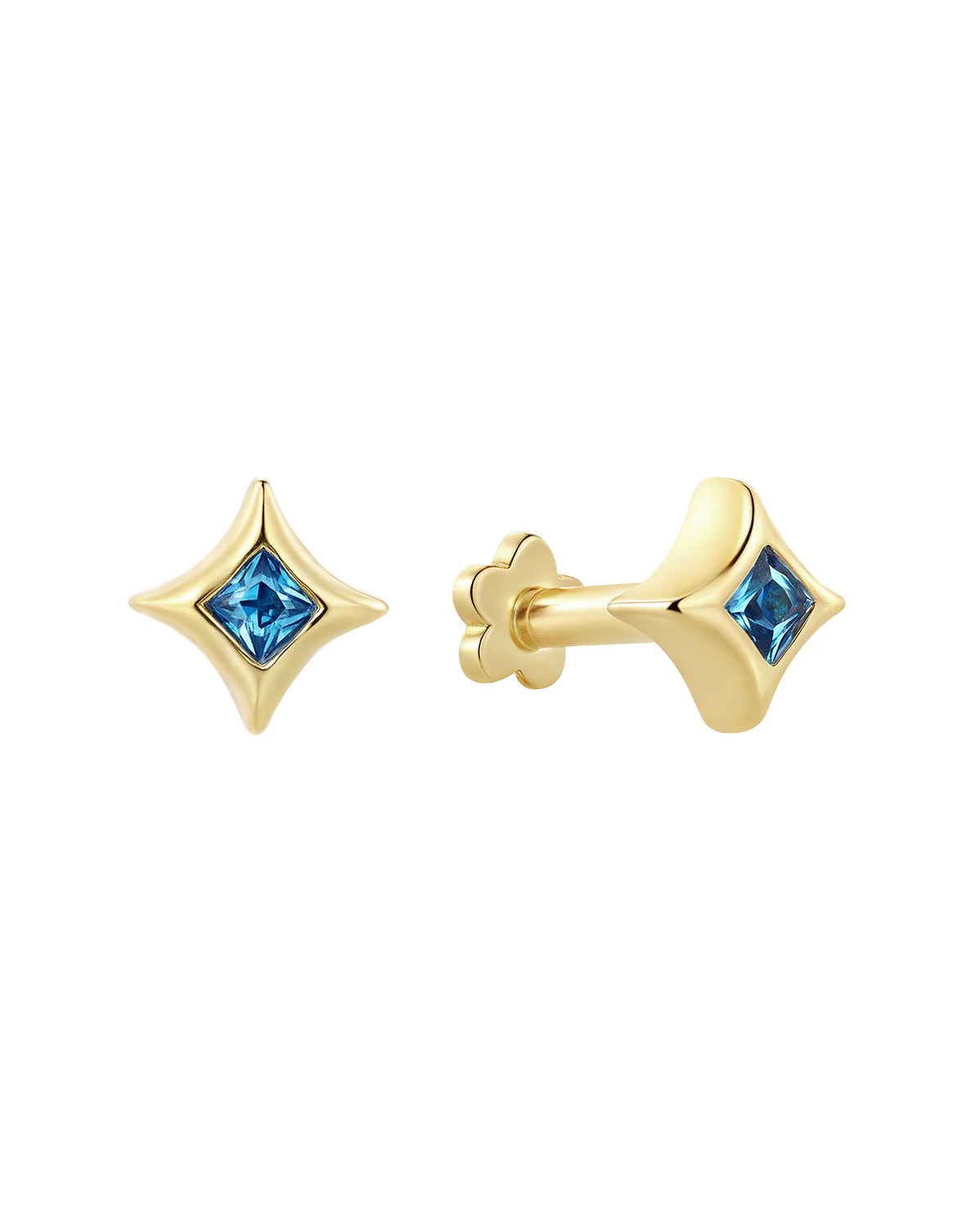 Sparkle Piercing - Sapphire CZ (September)
