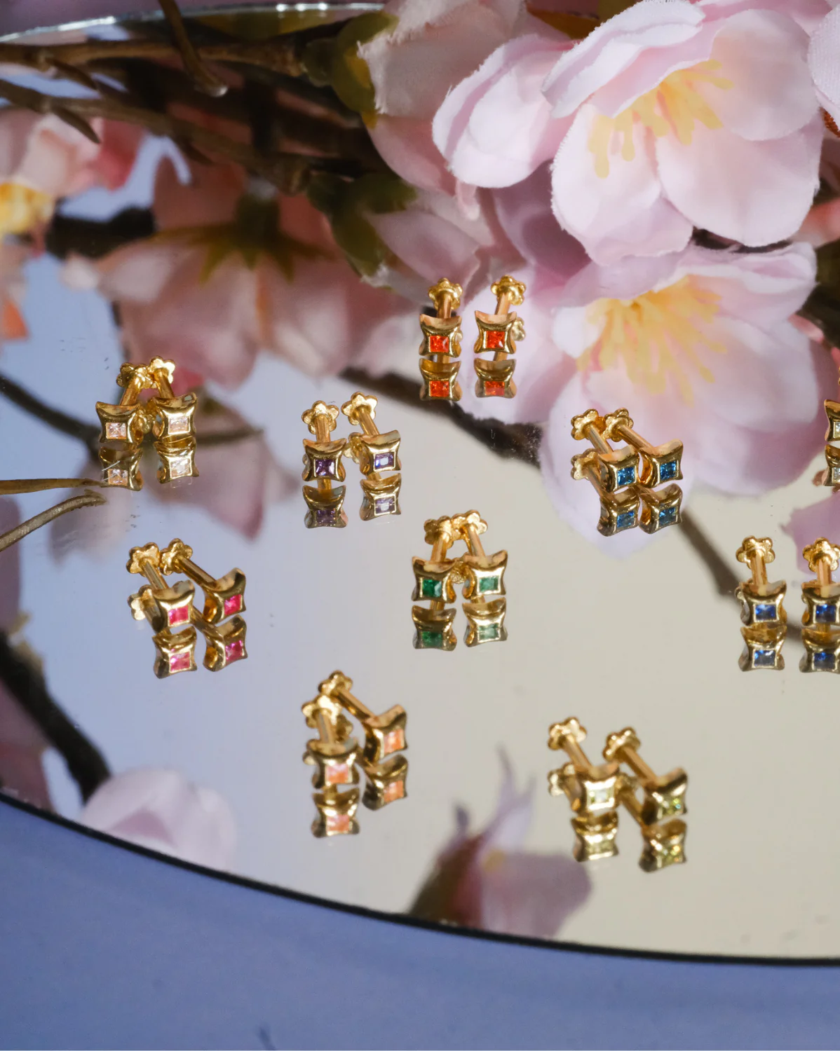 Sparkle Piercing - Ruby CZ (July) - Image 6