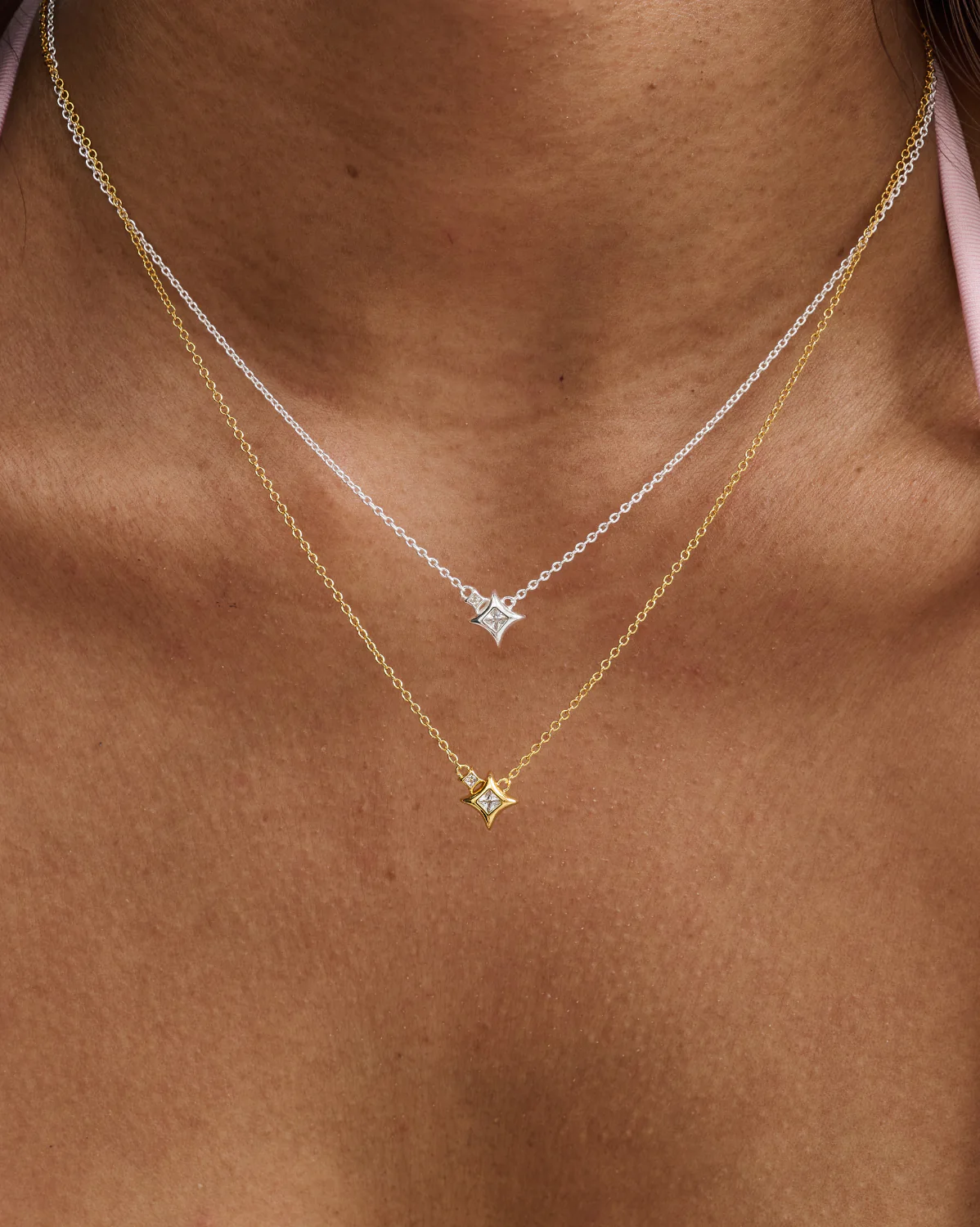 Stella Twin Sparkle Necklace - Image 7