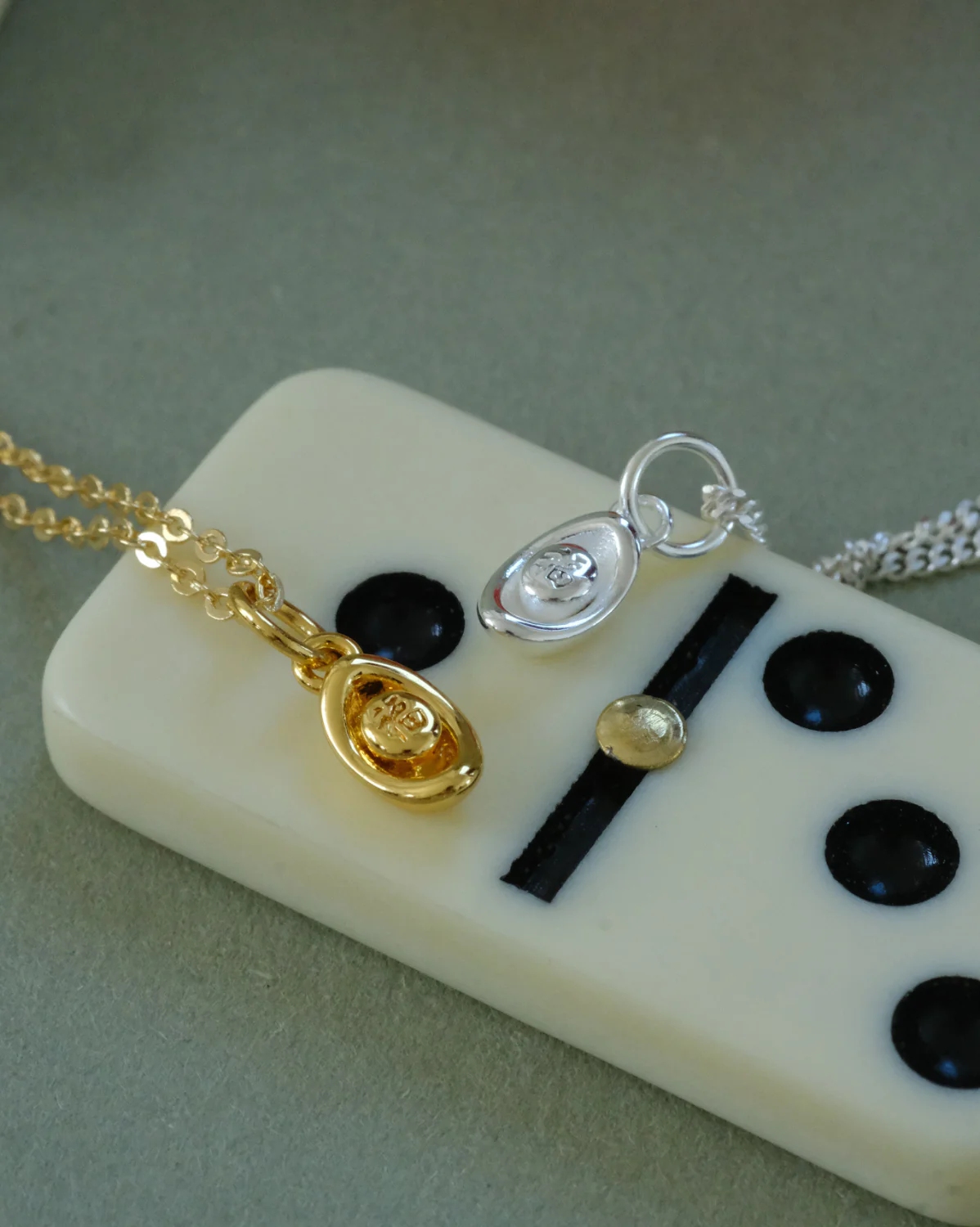 Fortune Ingot Charm - Sterling Silver - Image 5