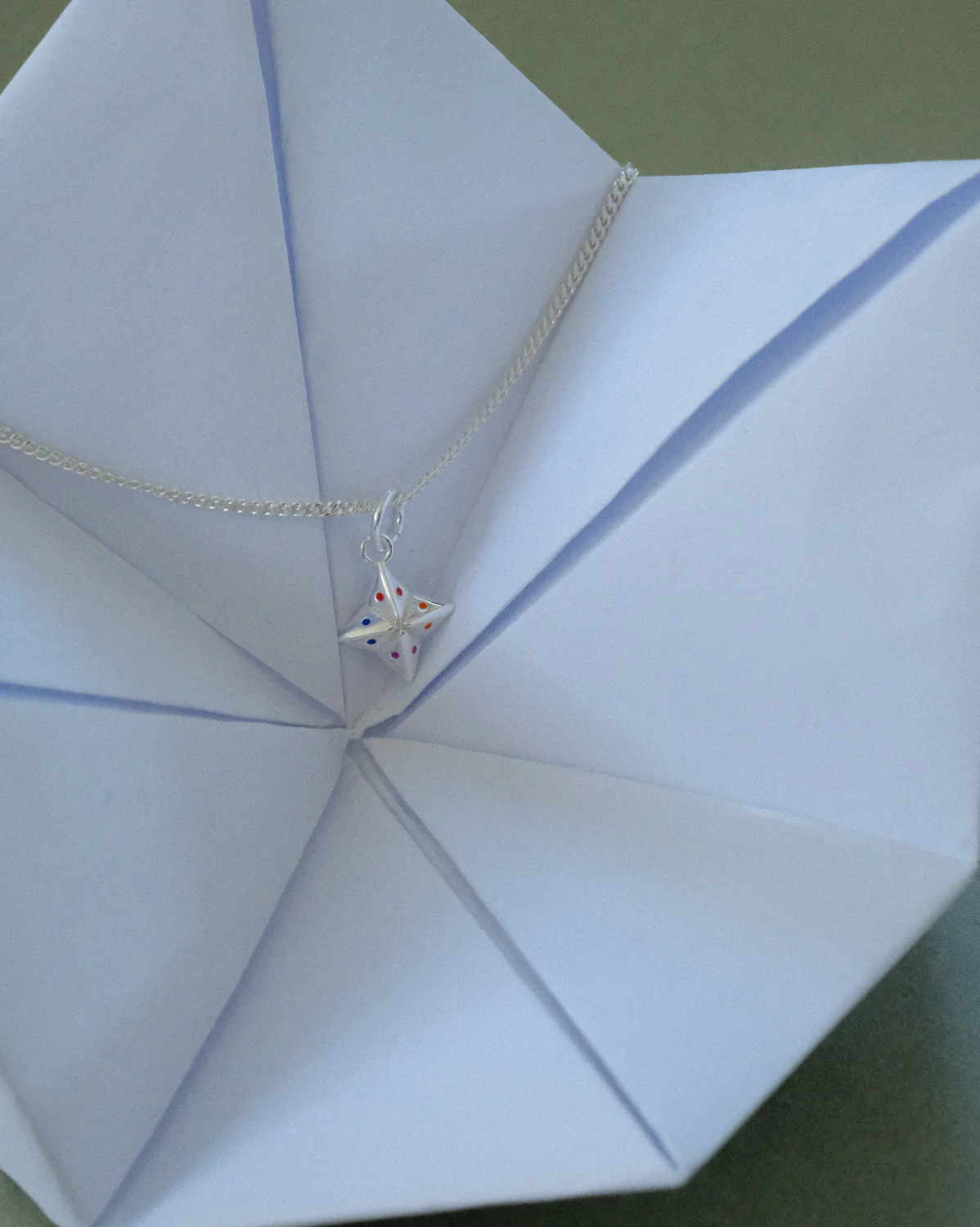 Paper Fortune Teller Charm - Sterling Silver - Image 4