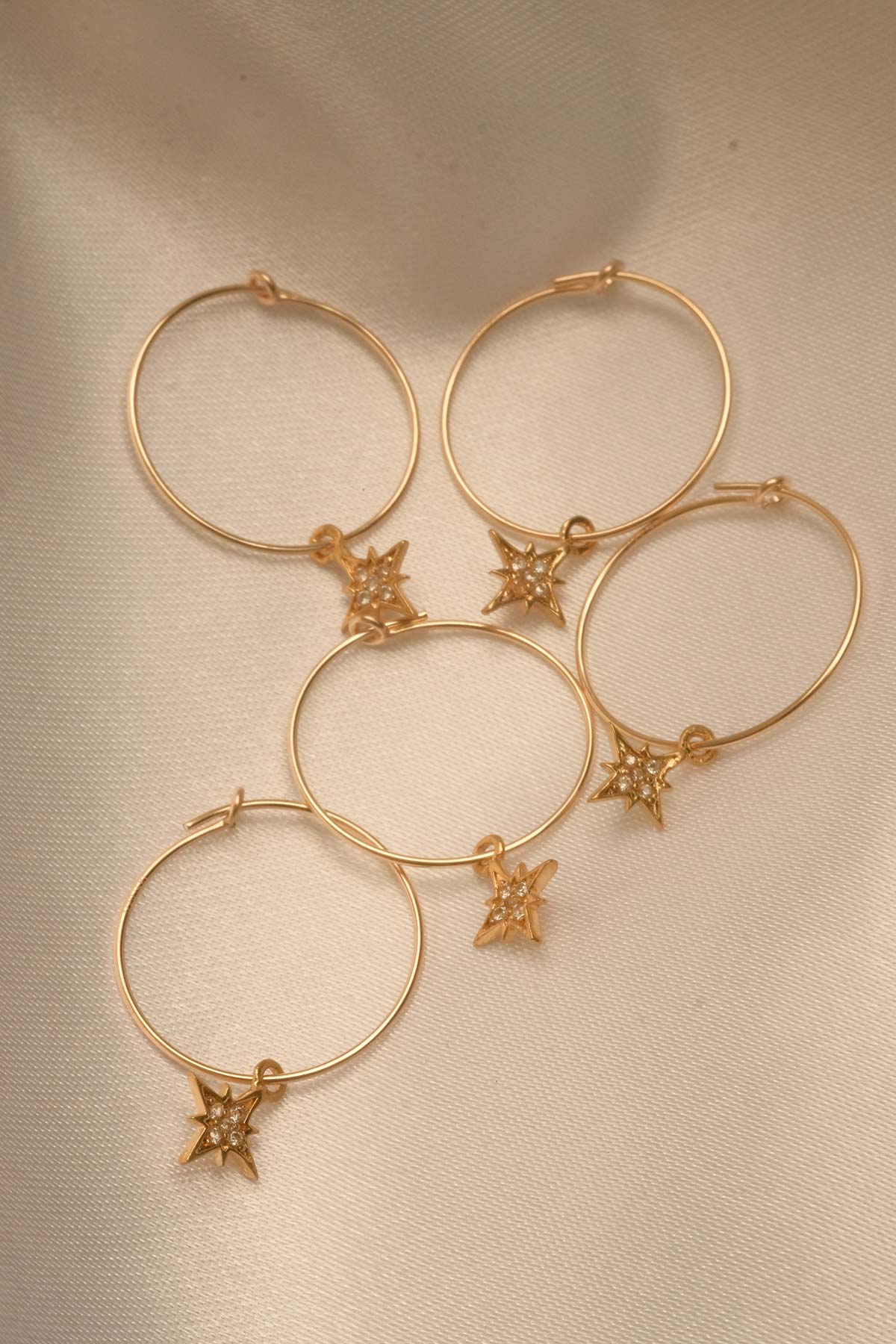 St'X Starburst Wire Hoops (Sterling Silver) - Image 5