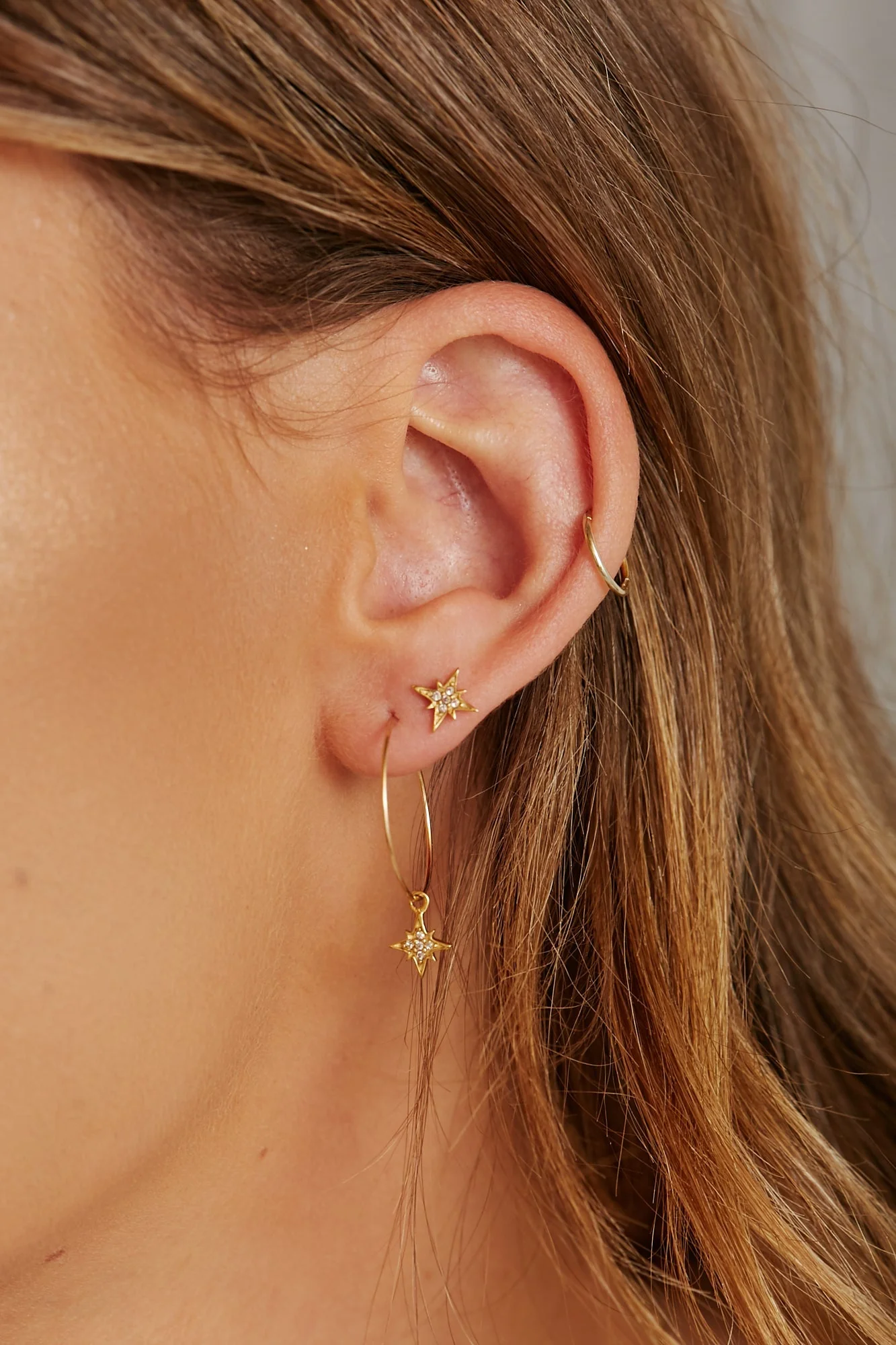 St'X Starburst Wire Hoops (Sterling Silver) - Image 6