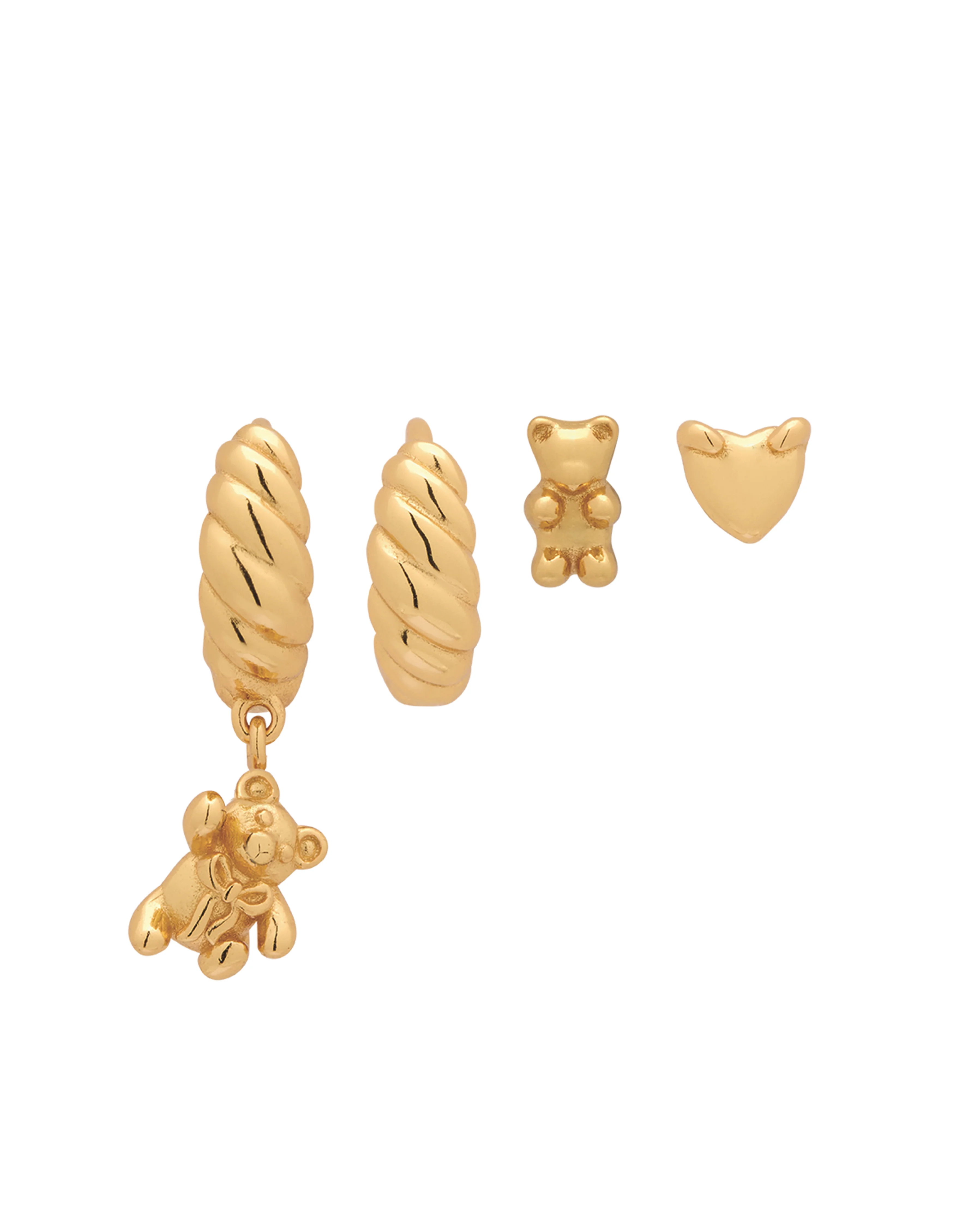 Teddy Bear Earrings Set