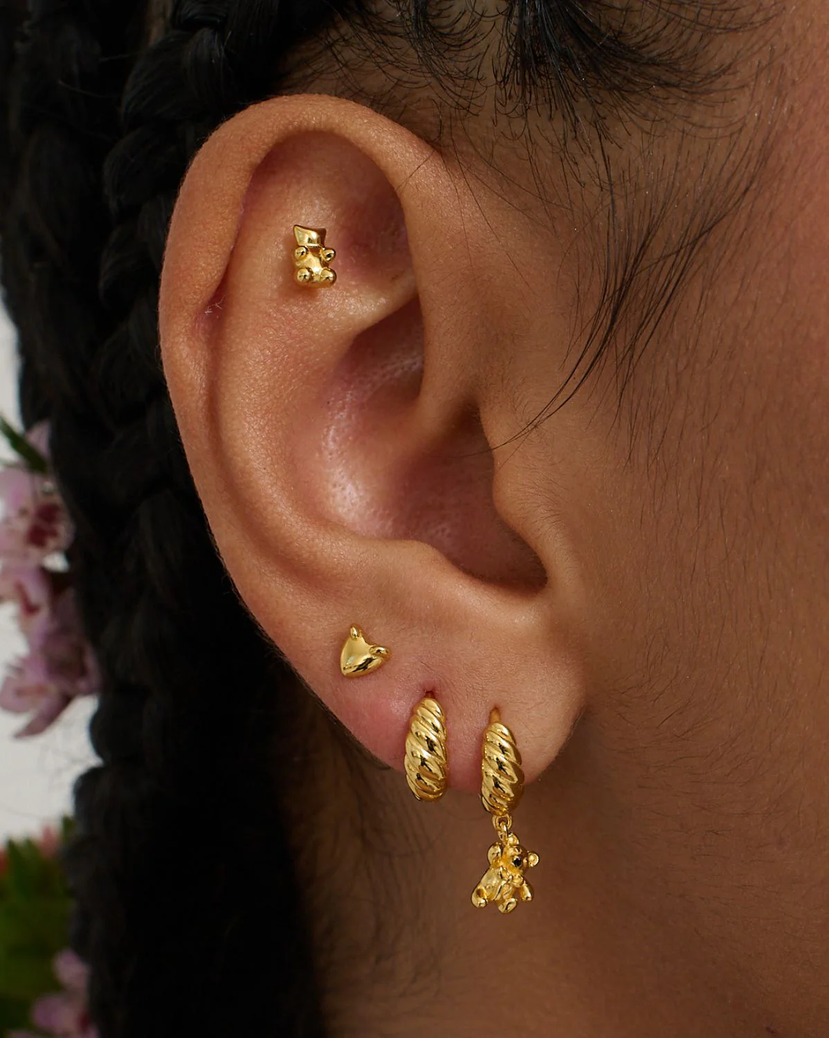 Teddy Bear Earrings Set - Image 2