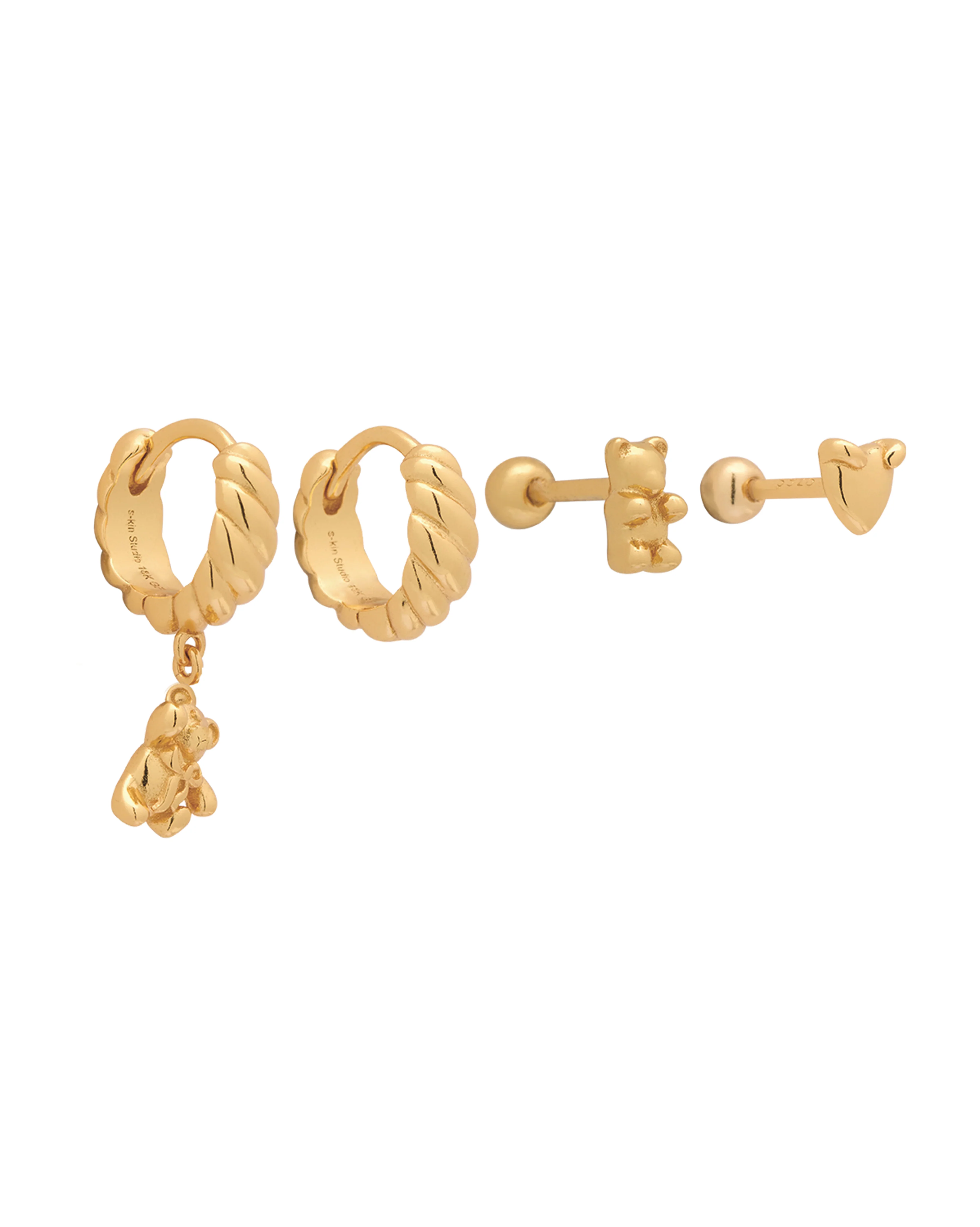 Teddy Bear Earrings Set - Image 7
