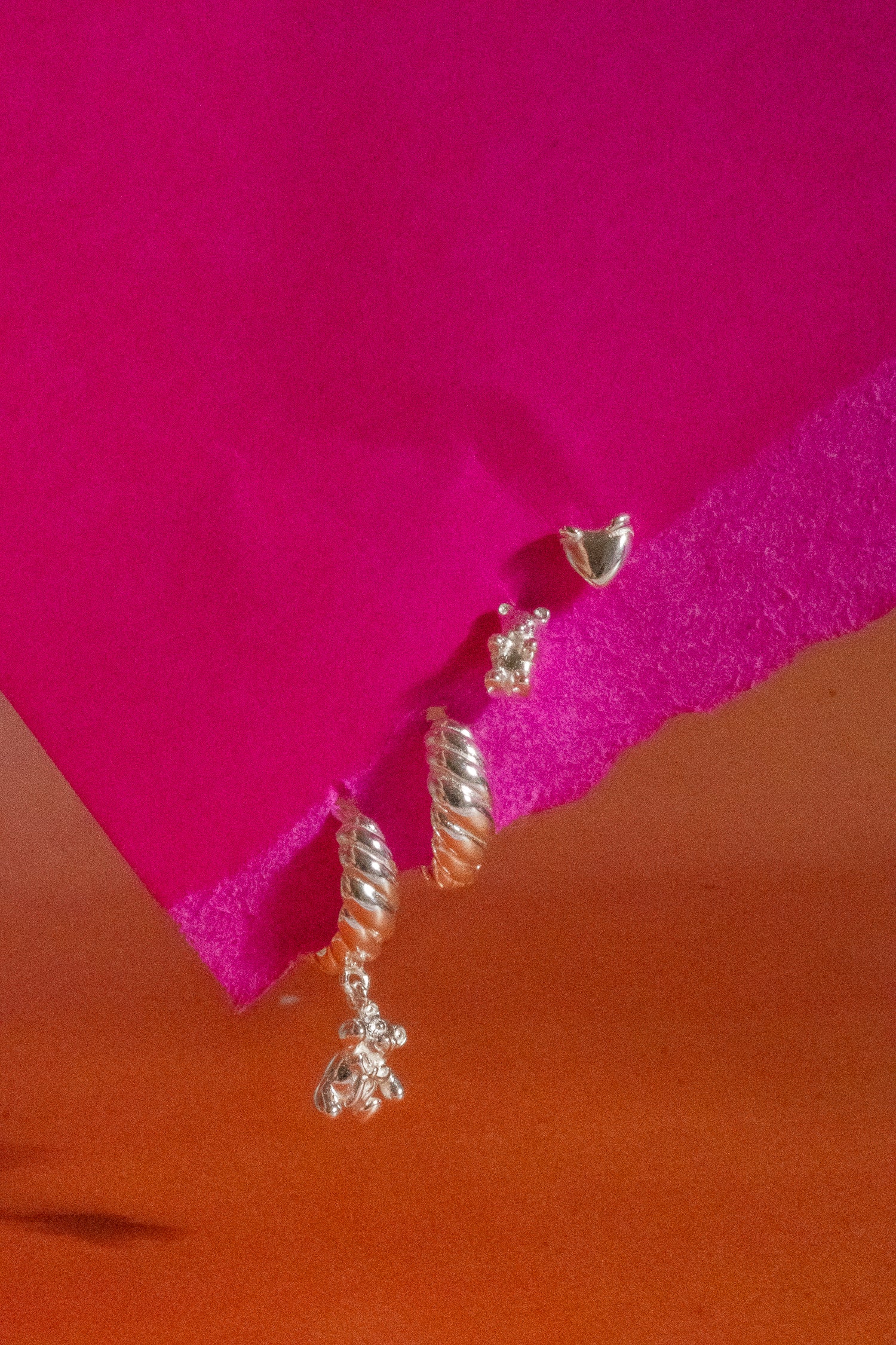 Teddy Bear Earrings Set - Sterling Silver - Image 5