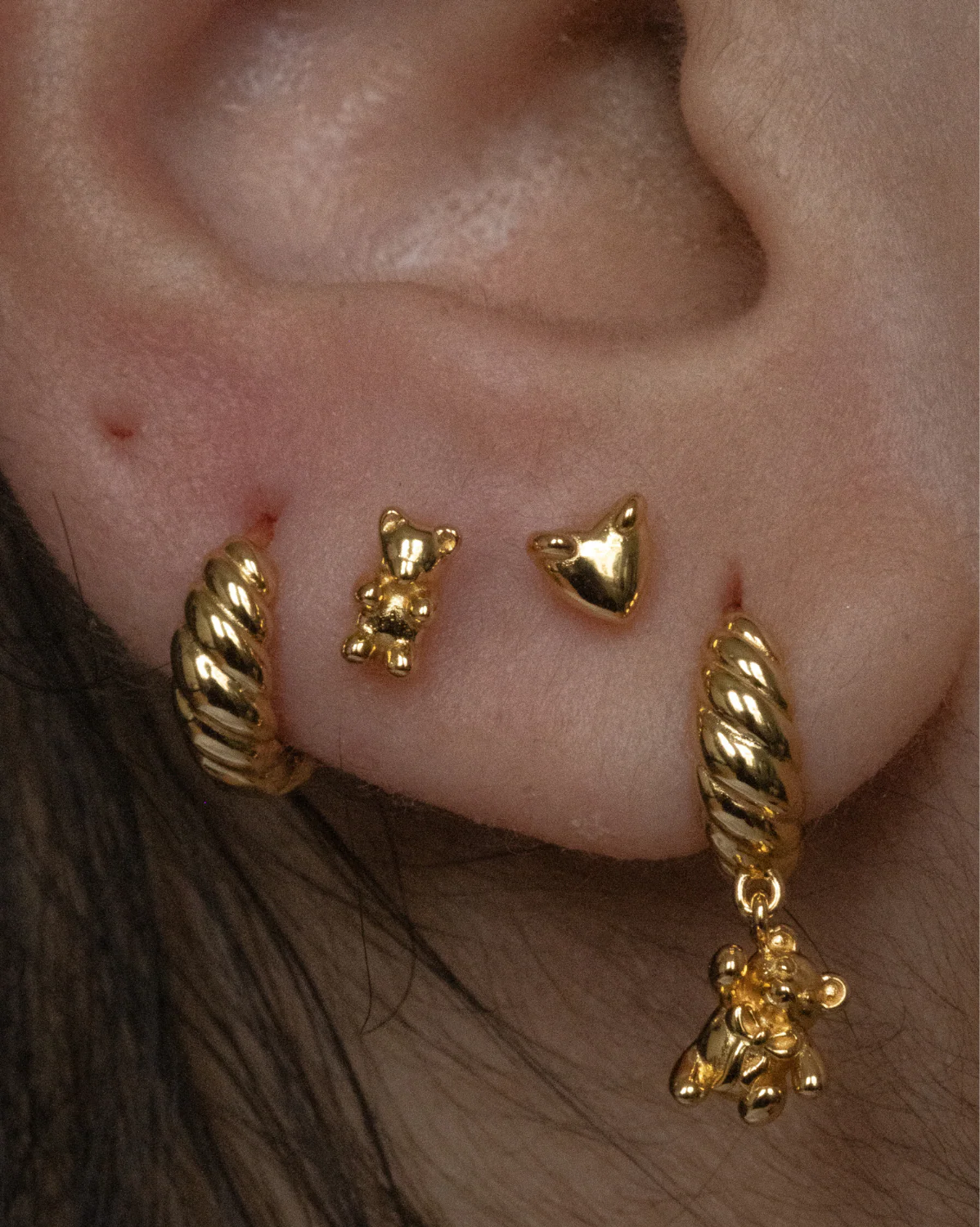 Teddy Bear Single Hoop - Image 5