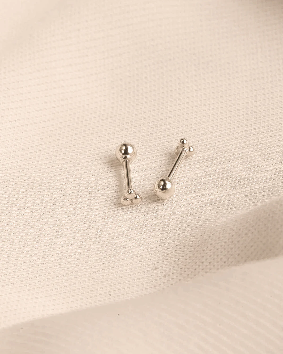 Trinity Single Stud - Sterling Silver - Image 3