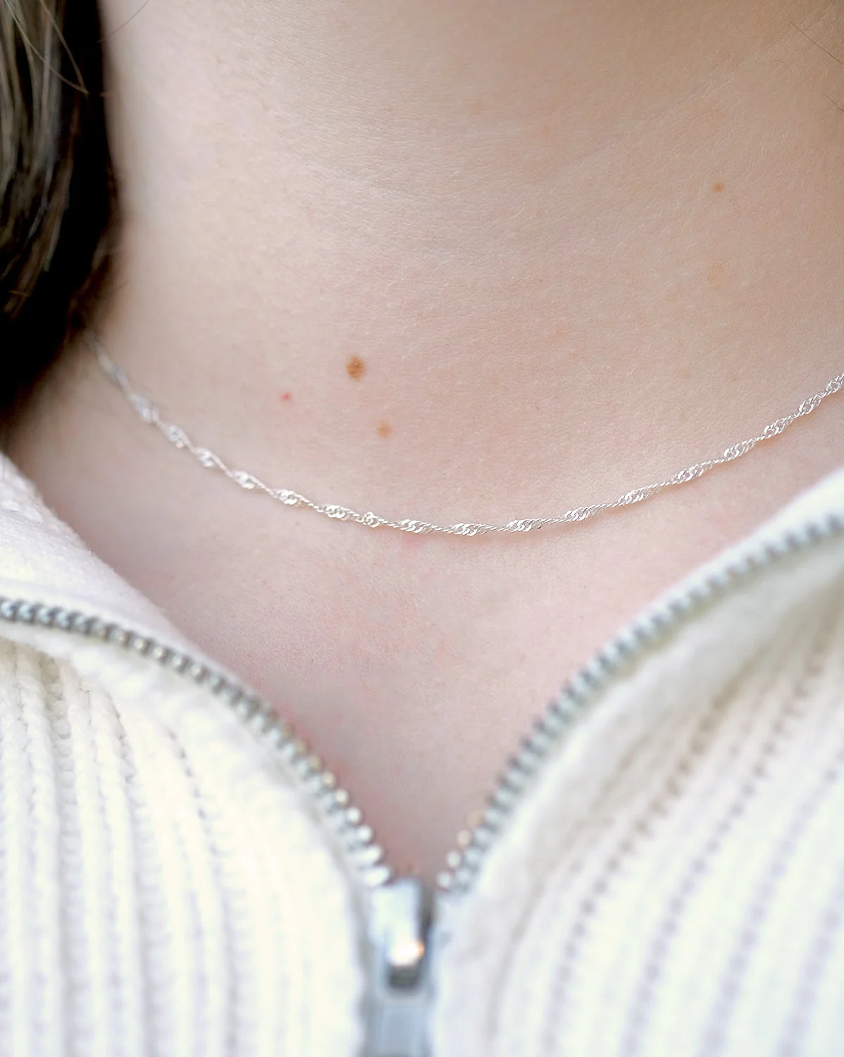 Vanessa Chain Necklace - Sterling Silver - Image 4