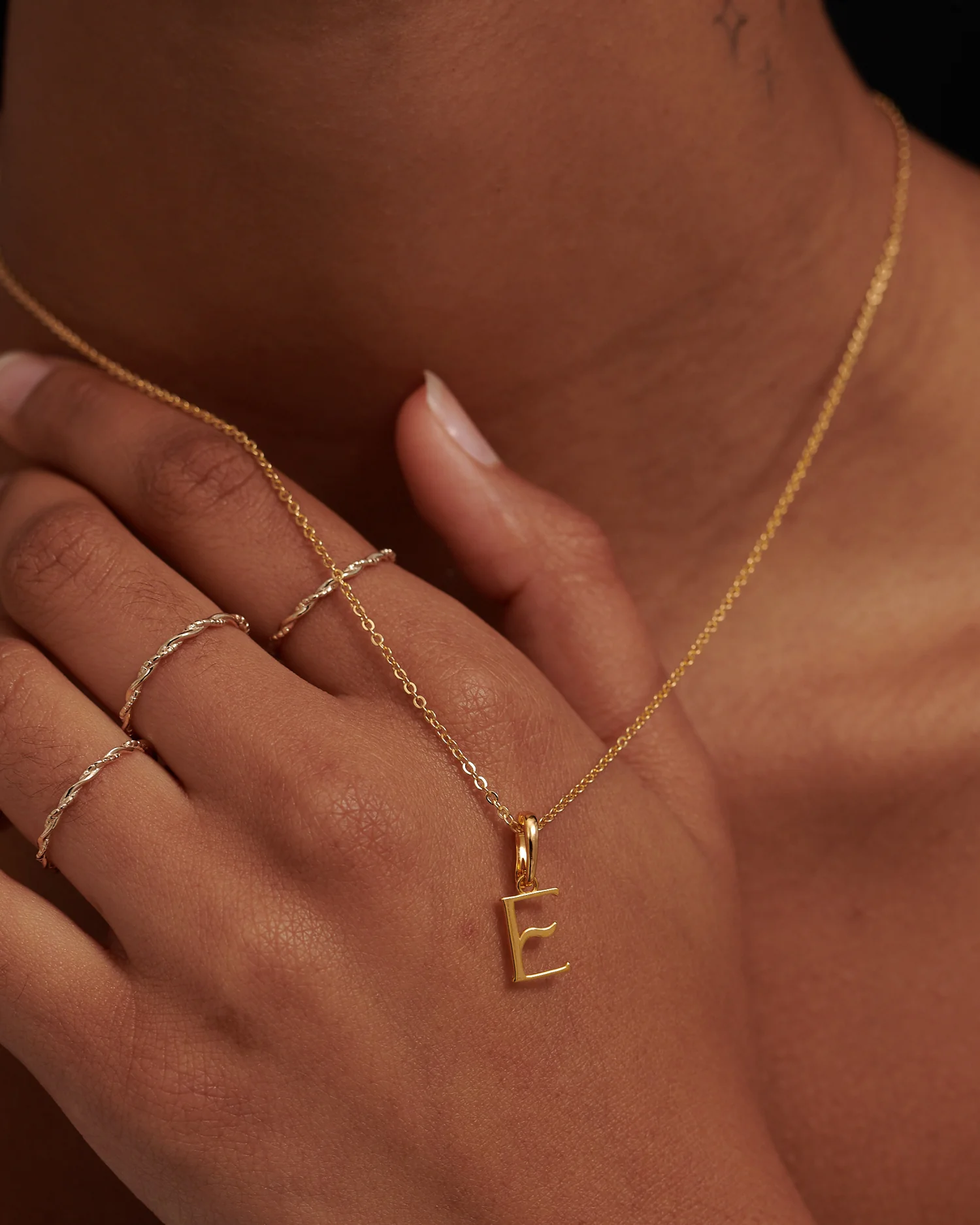Wavy Initial Pendant - Image 2