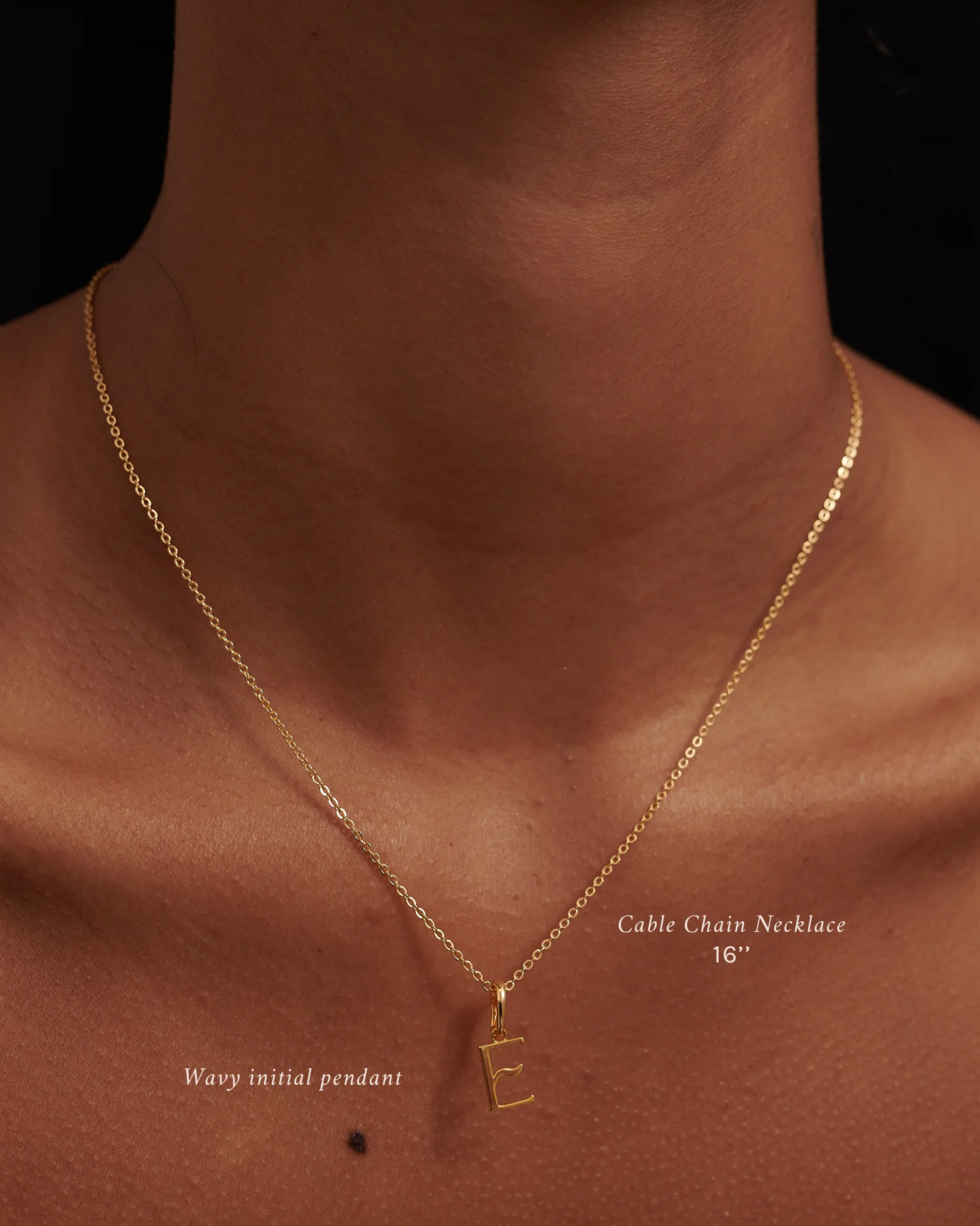 Wavy Initial Pendant - Image 3