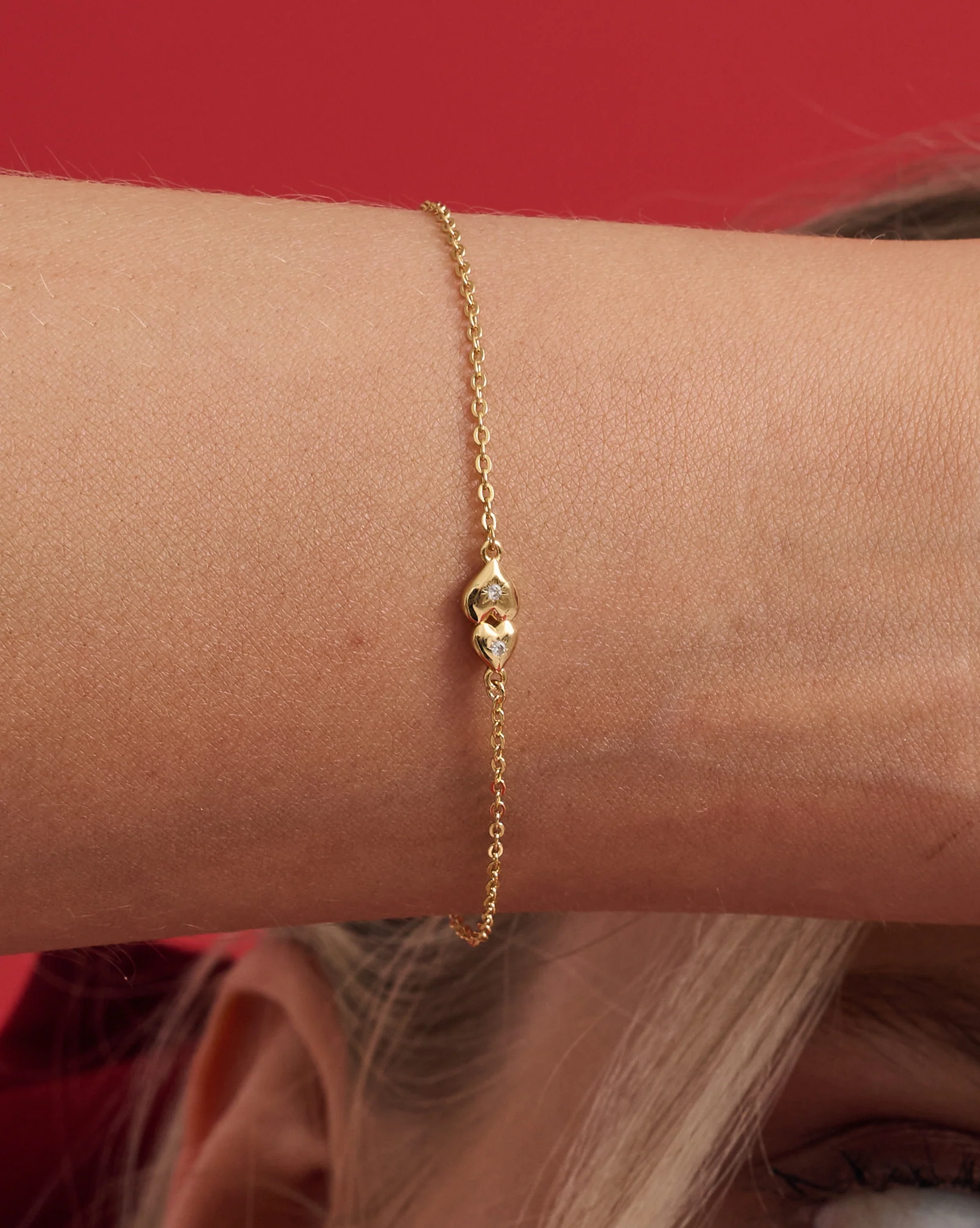 You And Me Dainty Hearts Bracelet - Image 6