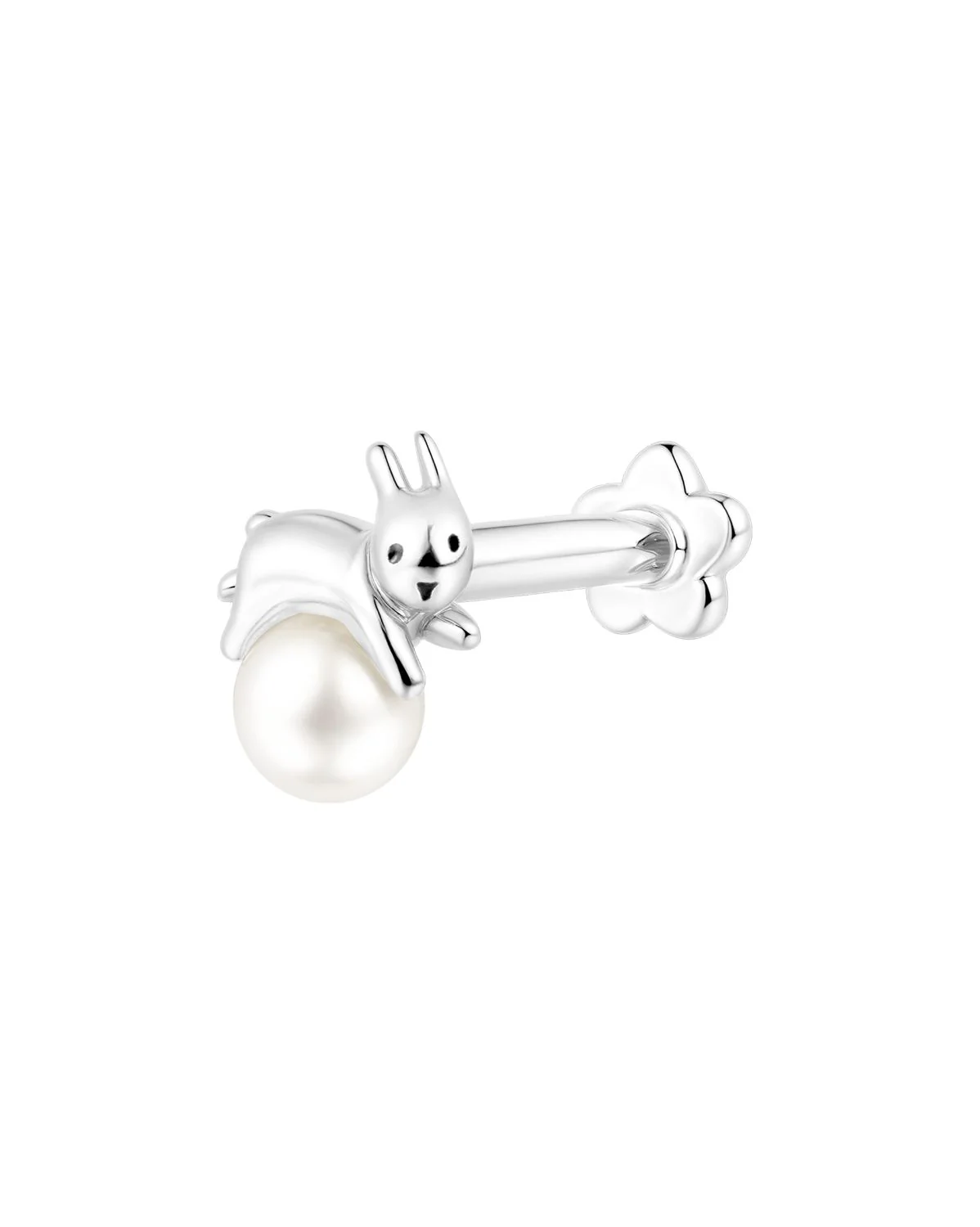 Yue Yue Pearl Piercing - Sterling Silver