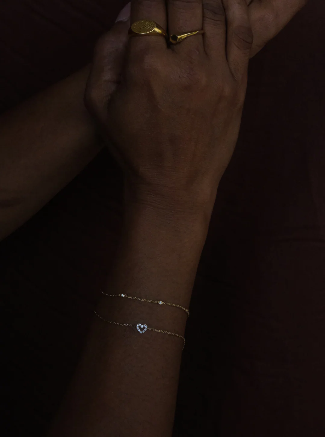 Yuri Solid Gold Trio Diamond Bracelet - Image 6